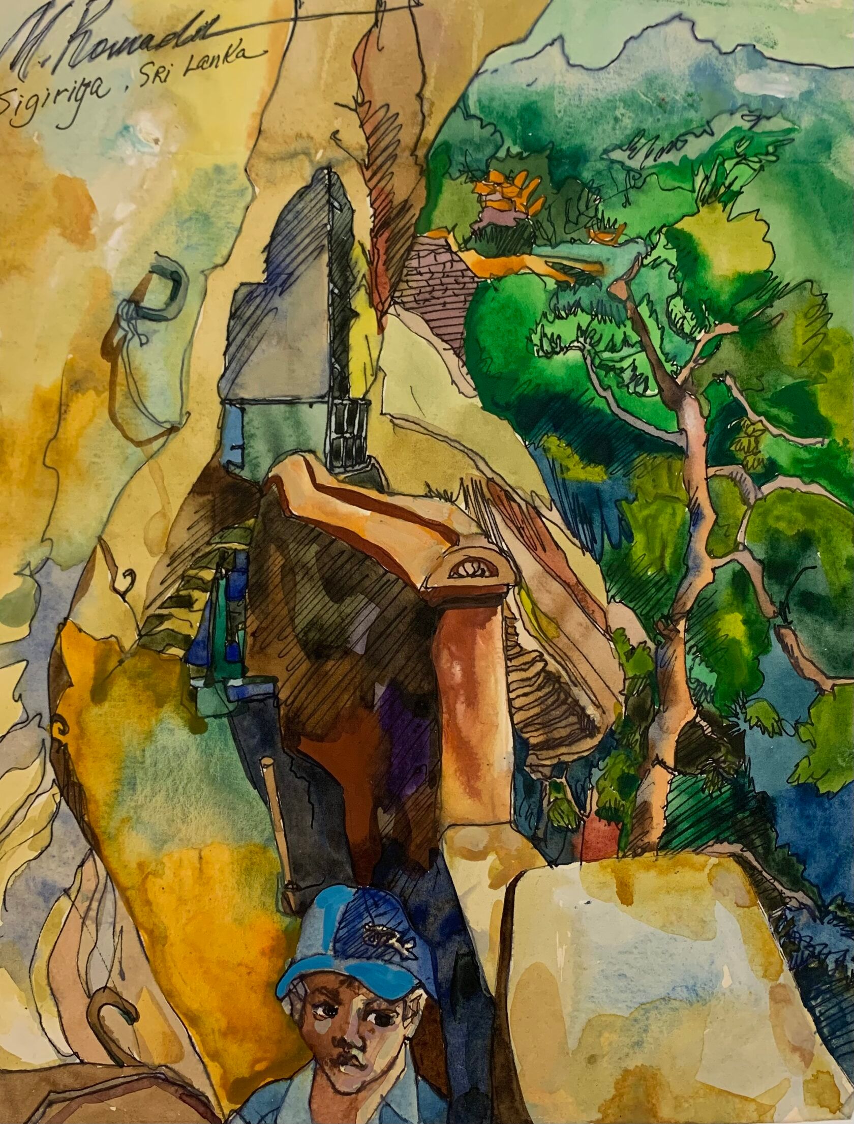 Михаил Ромадин (Картина, живопись - 
                  24 x 31 см) Великие пещеры