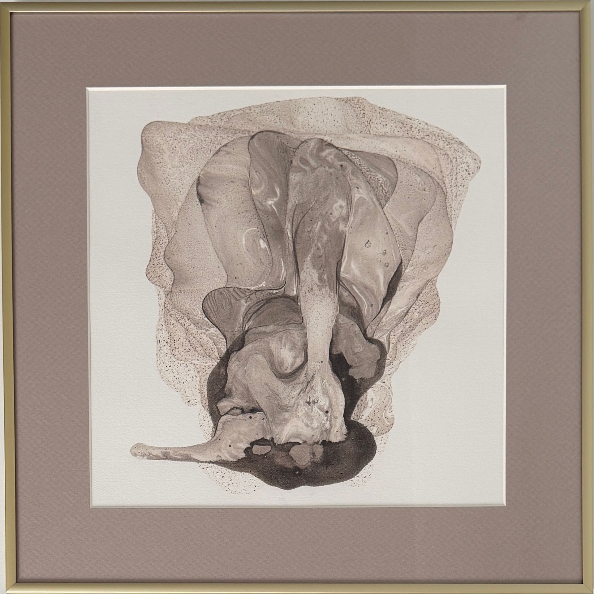 Виктория Марченко (Авторская графика - 
                  40 x 40 см) Из серии "Следы эфира"