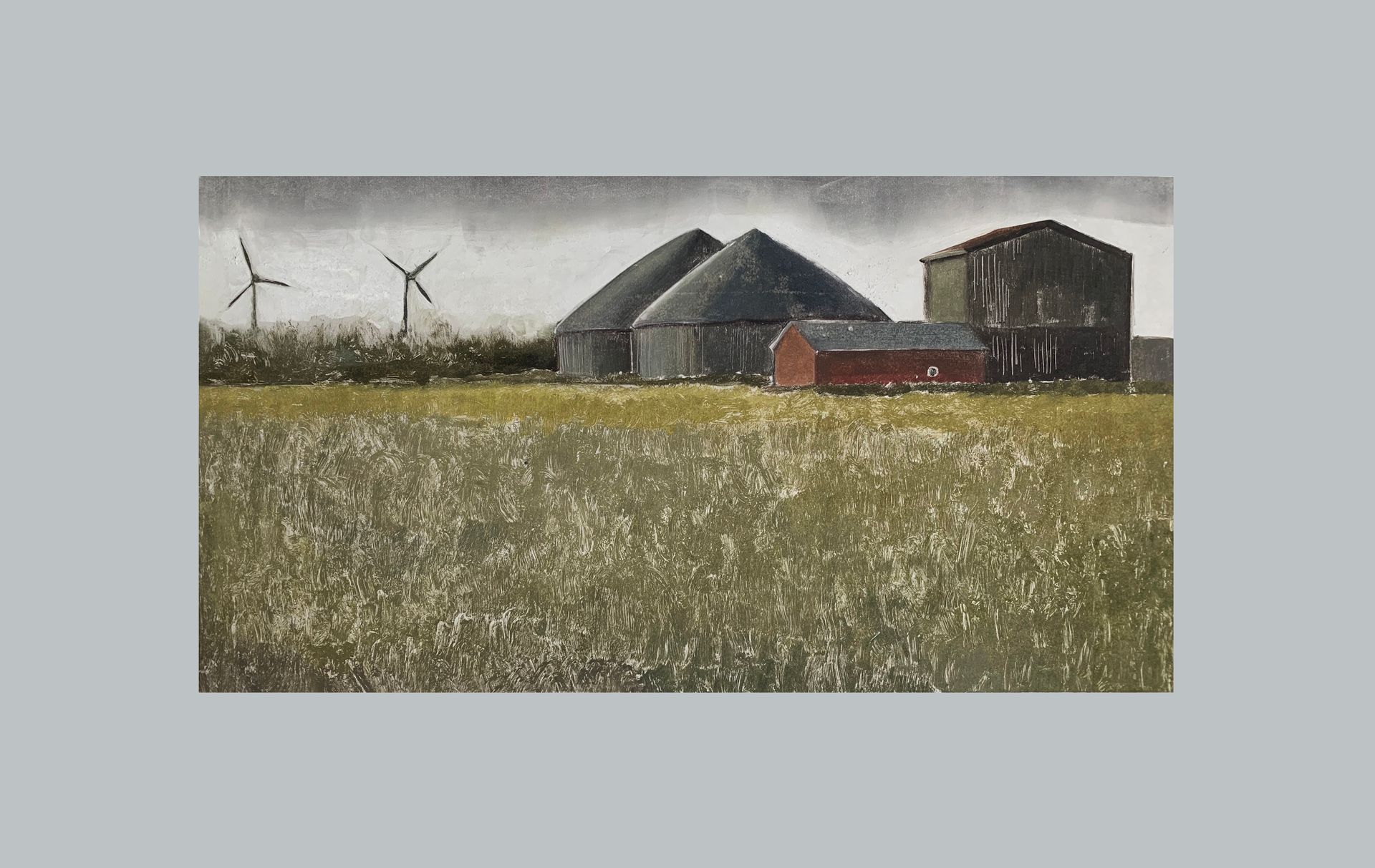 Мария Стадник (Графика печатная - 
                  80 x 50 см) Farm