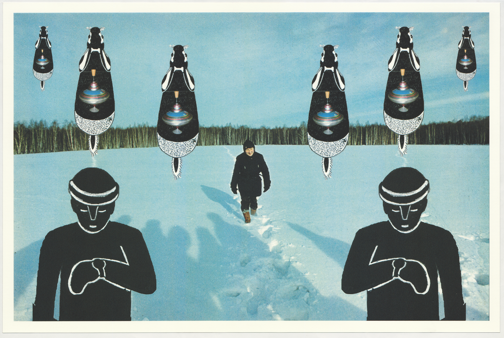 Андрей Монастырский (Графика печатная - 
                  70 x 50 см) Коллаж 4