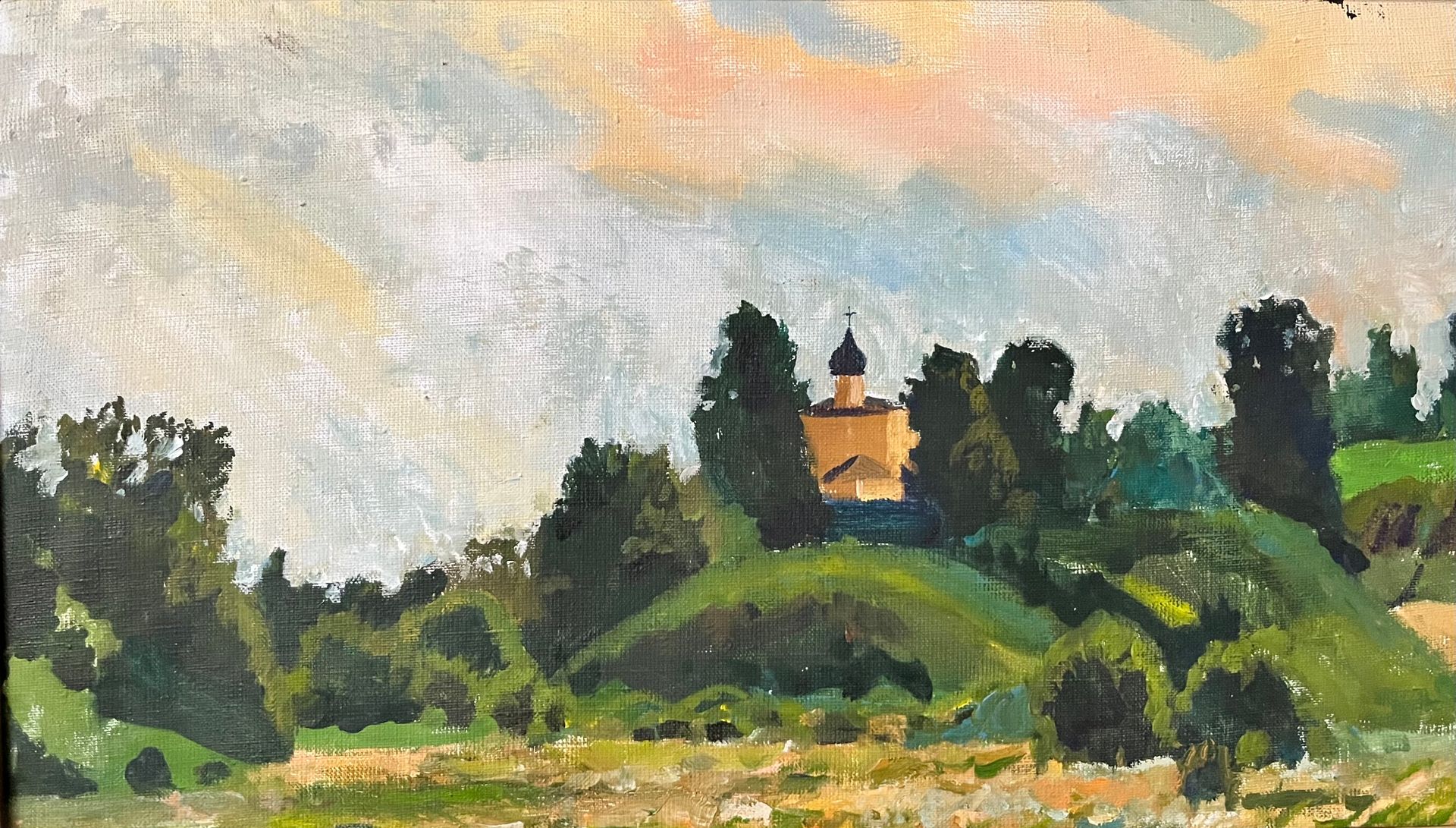 Борис Тарасов (Картина, живопись - 
                  50 x 30 см) Холм