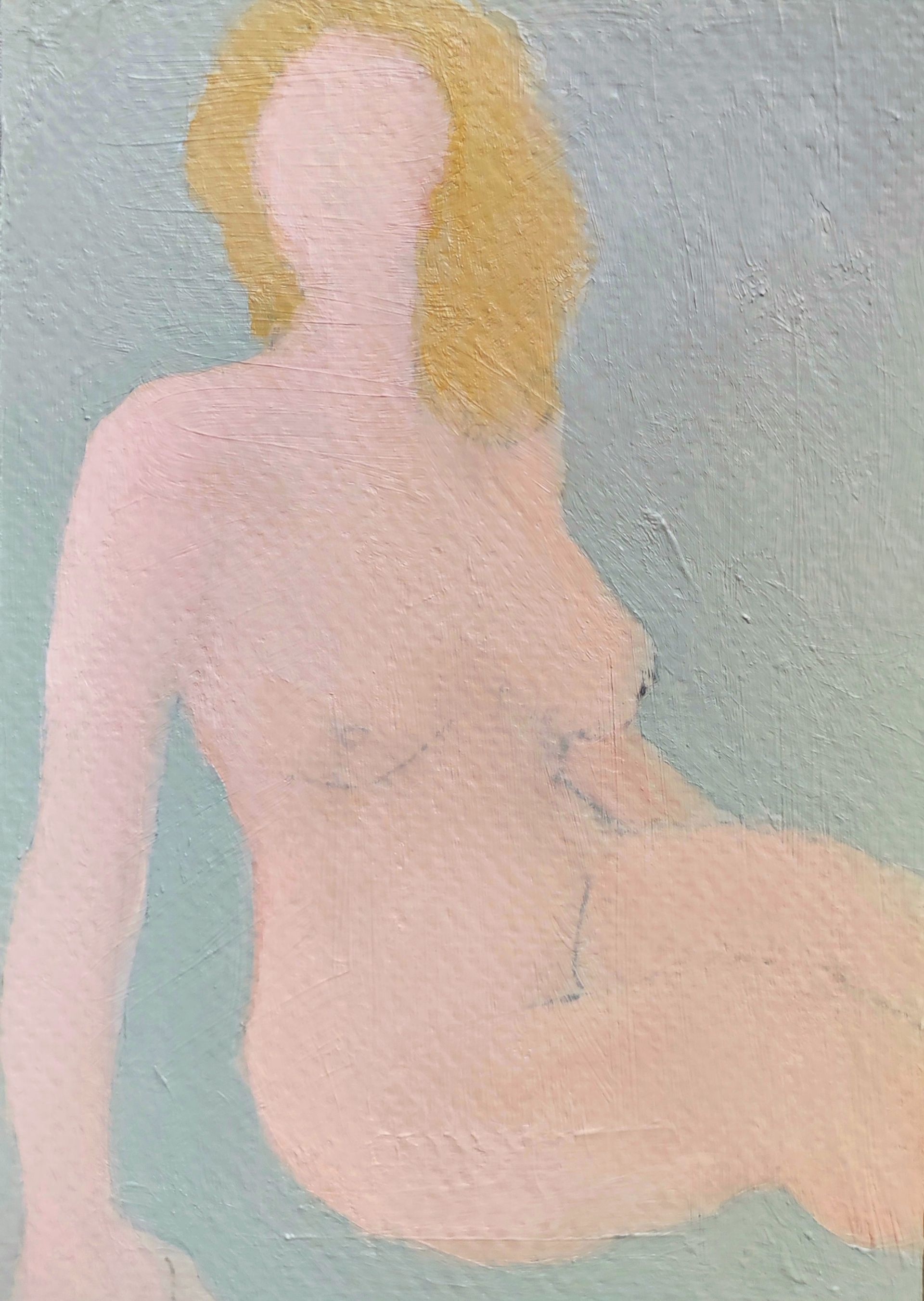 Дарья Петухова (Авторская графика - 
                  10.5 x 14.8 см) Натурщица. Розовая серия