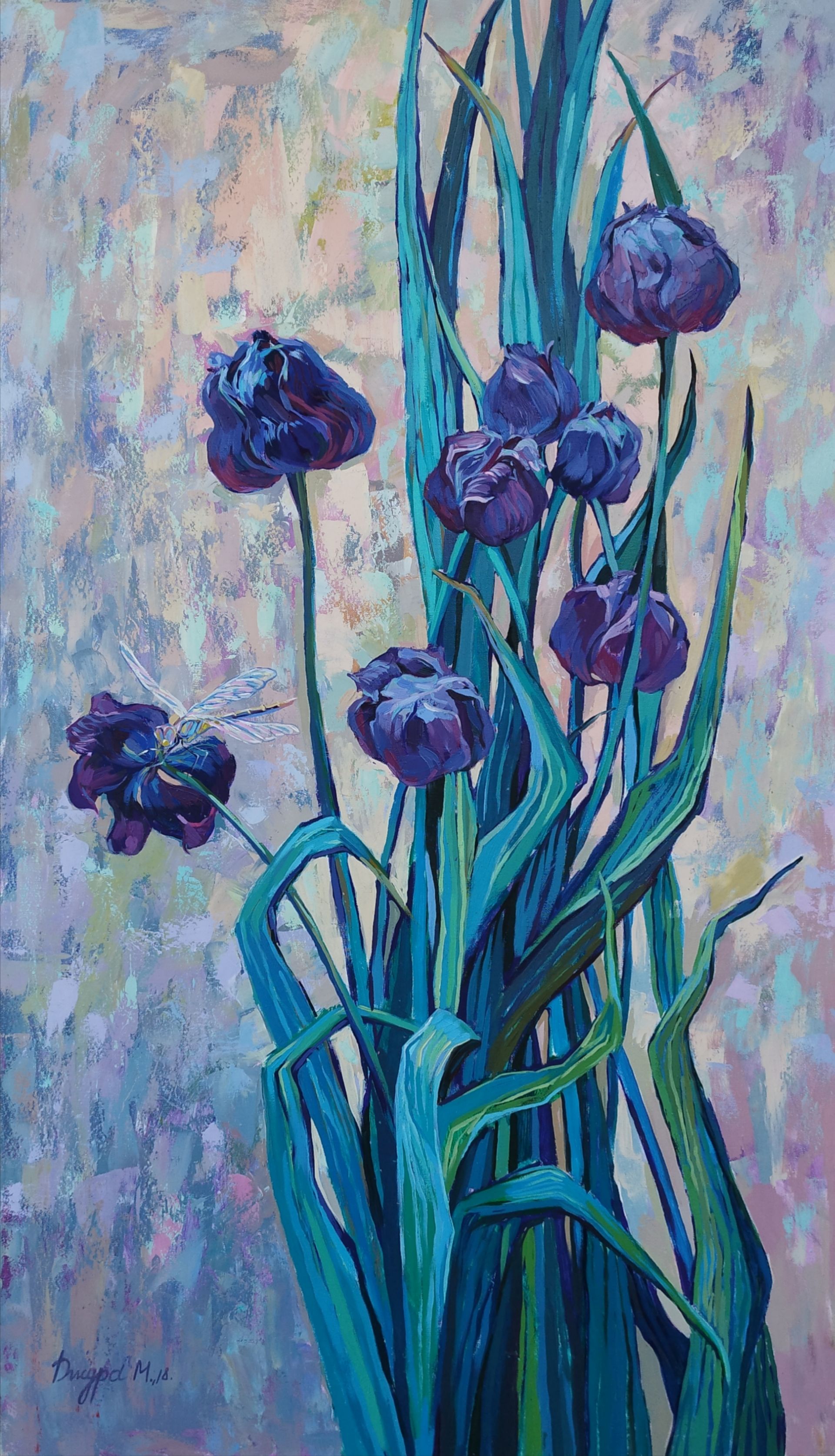 Маргарита Джура (Картина, живопись - 
                  60 x 105 см) Стрекоза