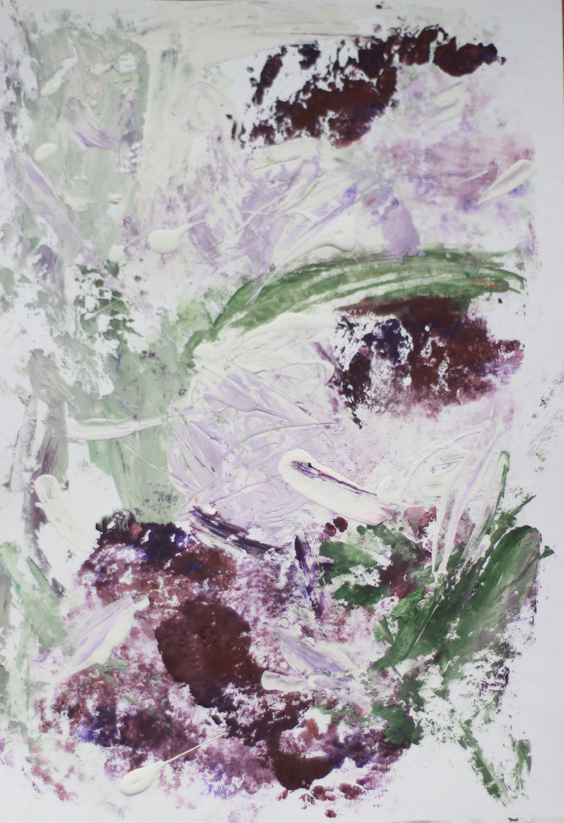 Мария Алдашкова (Авторская графика - 
                  21 x 29.7 см) Туманное утро. Райский сад в тумане