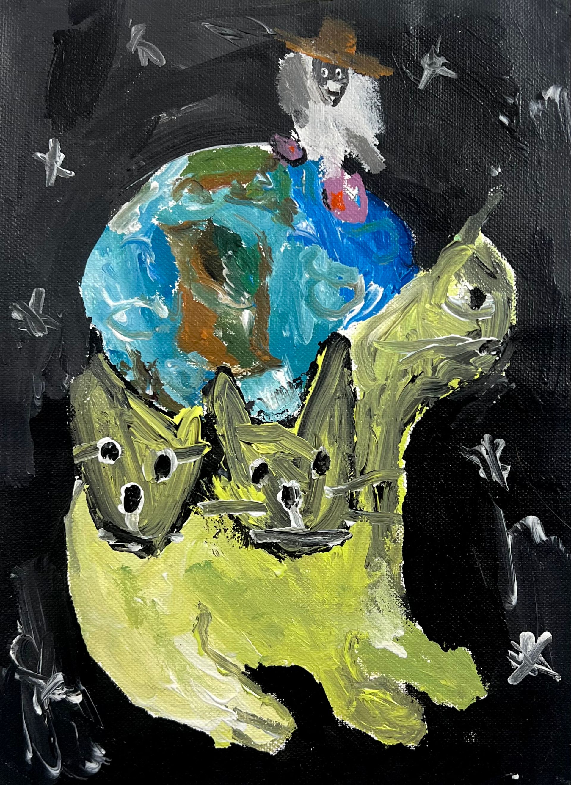 Влад Мальцев (Авторская графика - 
                  30 x 40 см) Как устроен наш мир