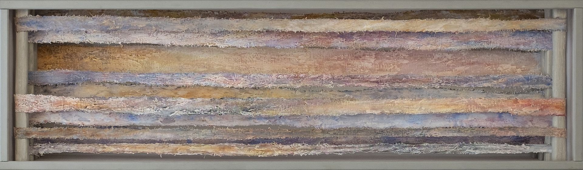 Константин Байдаков (Объект - 
                  54 x 186 см) Линии горизонта. Белые