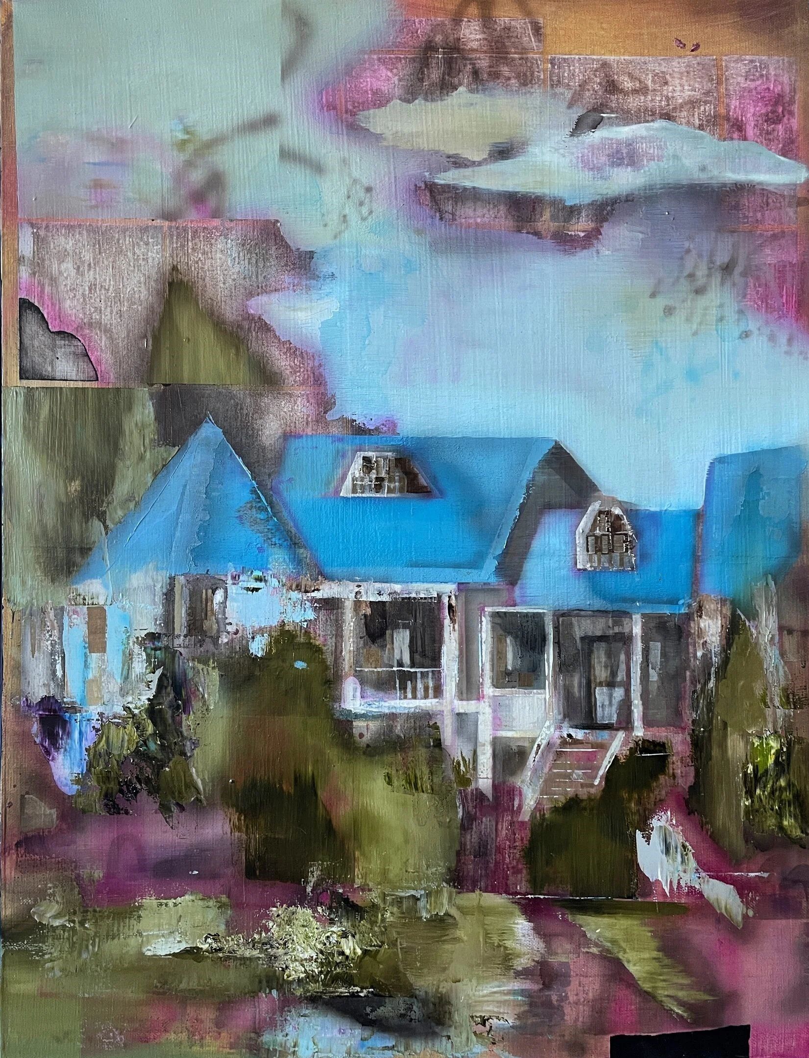 Виталий Простов (Картина, живопись - 
                  50 x 65 см) Хижина
