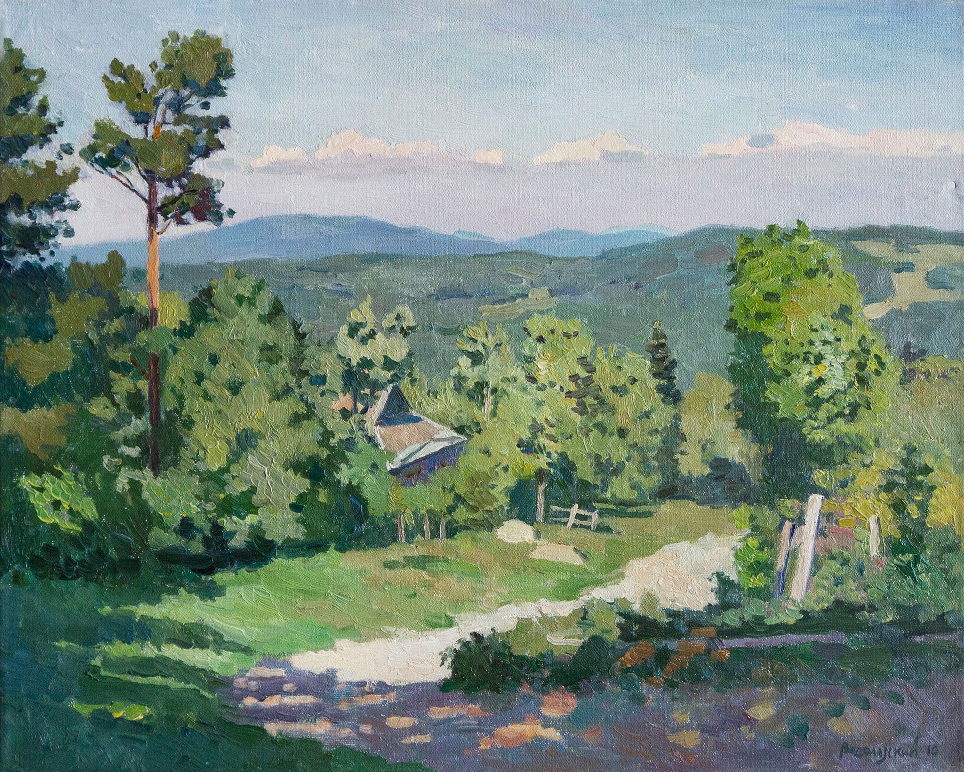 Николай Водолазский (Картина, живопись - 
                  50 x 40 см) Утро знойного дня