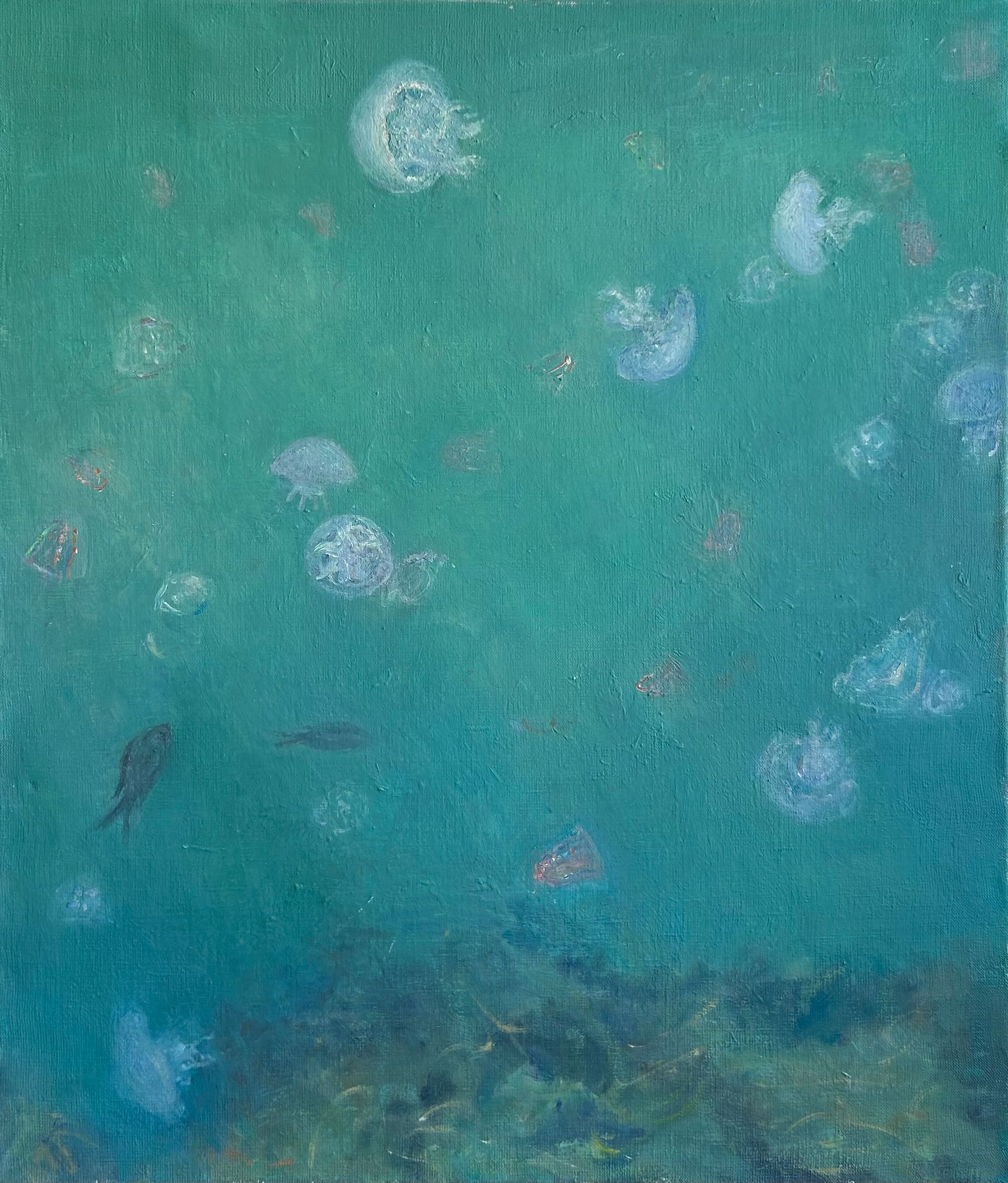 Екатерина Потапова (Картина, живопись - 
                  60 x 70 см) Под водой
