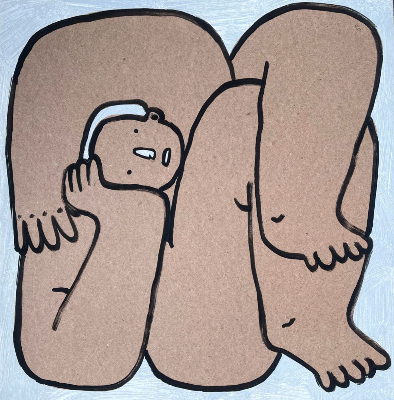 Максим Винокуров (Авторская графика - 
                  30 x 30 см) Легкое положение