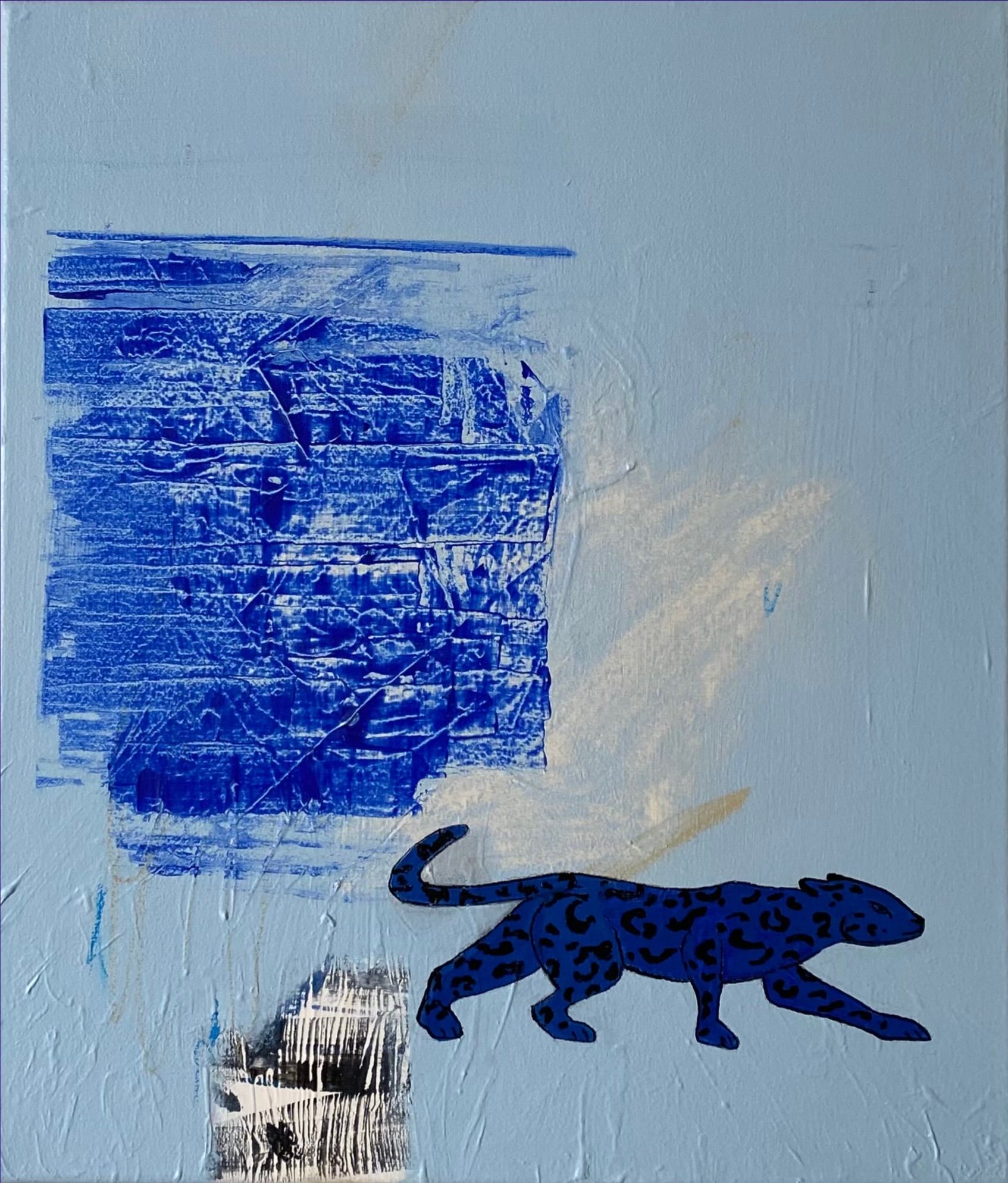 Аня Кармалита (Картина, живопись - 
                  30 x 35 см) Leo in blue