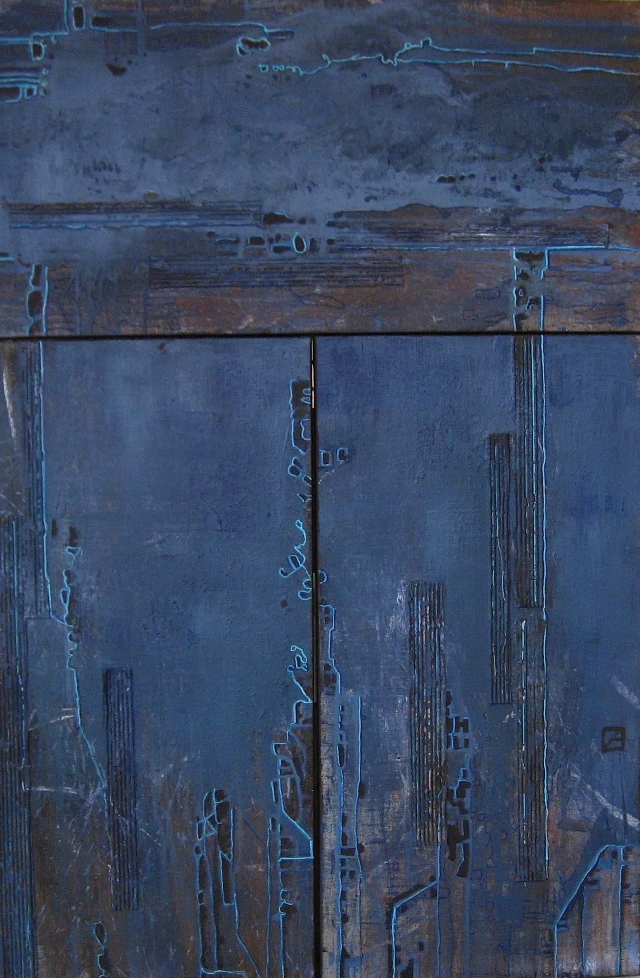 Ирина Уварова (Картина, живопись - 
                  100 x 150 см) Блюз в стиле индиго