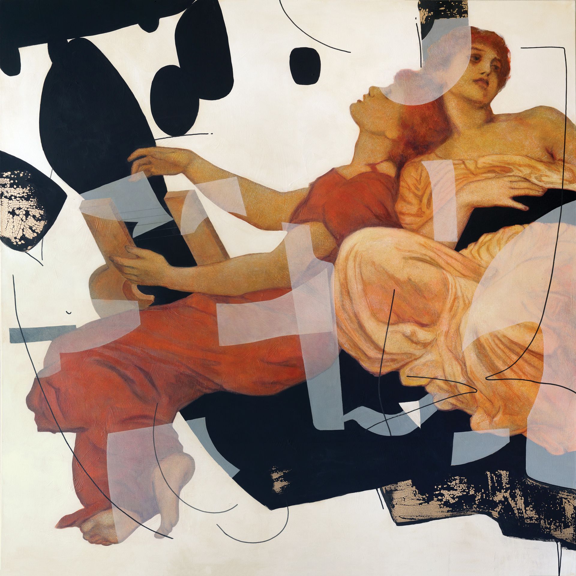 Ольга Рикун (Картина, живопись - 
                  140 x 140 см) Наслаждение с Фредериком Лейтоном