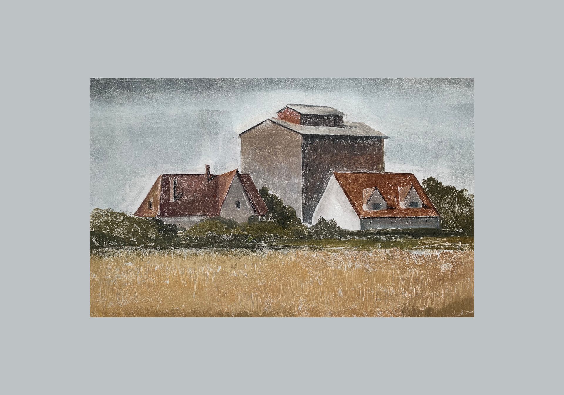 Мария Стадник (Графика печатная - 
                  47 x 31.2 см) Farm lV