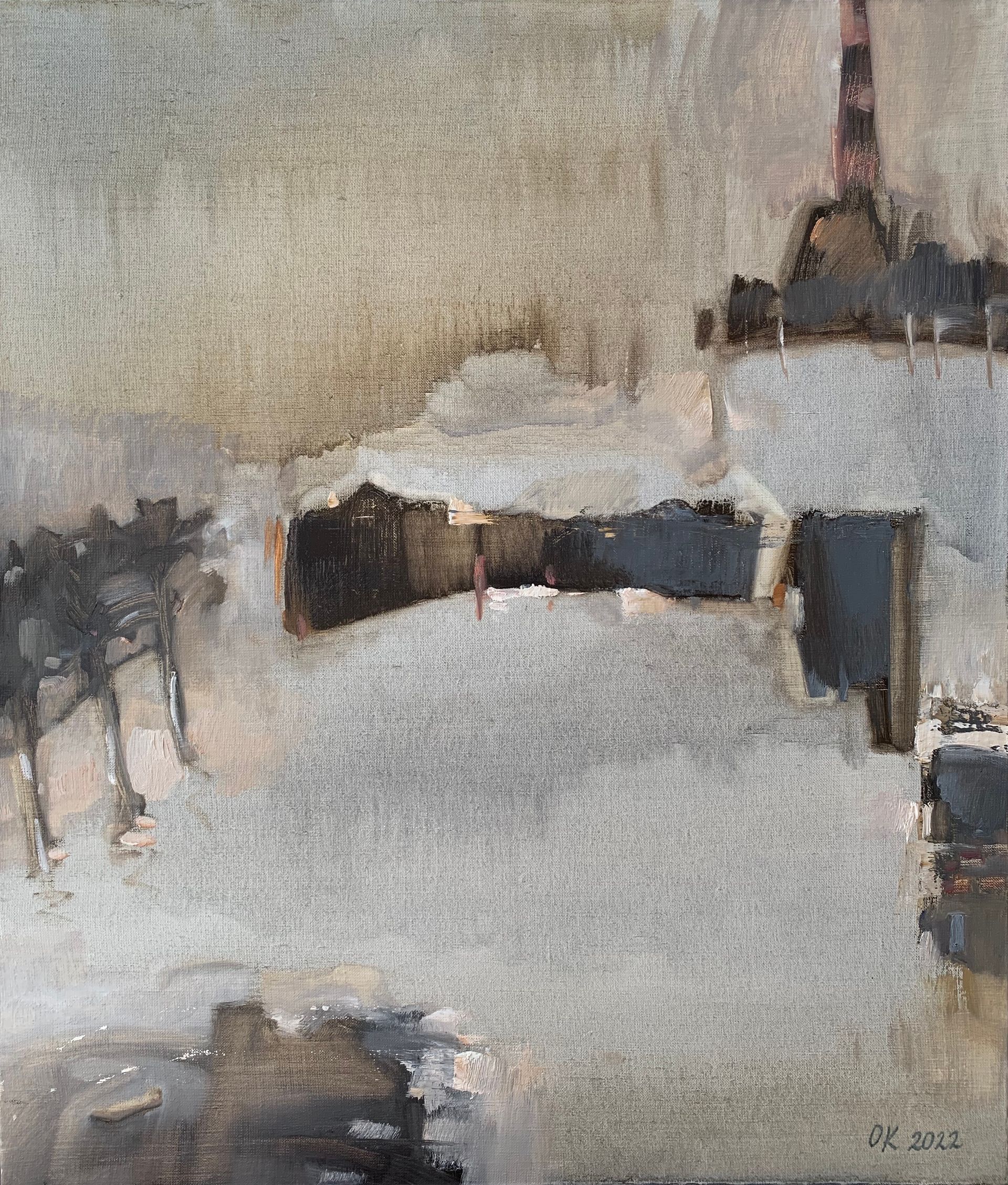 Ольга Кожевникова (Картина, живопись - 
                  60 x 70 см) Зимой
