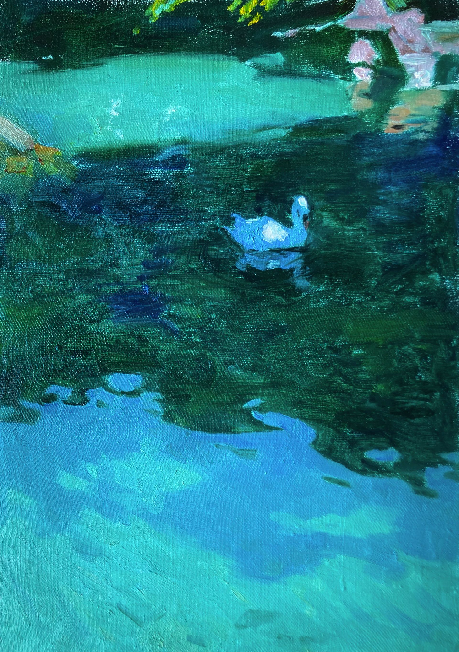 Люсинэ Туманян (Картина, живопись - 
                  24 x 33.5 см) Лебединое озеро