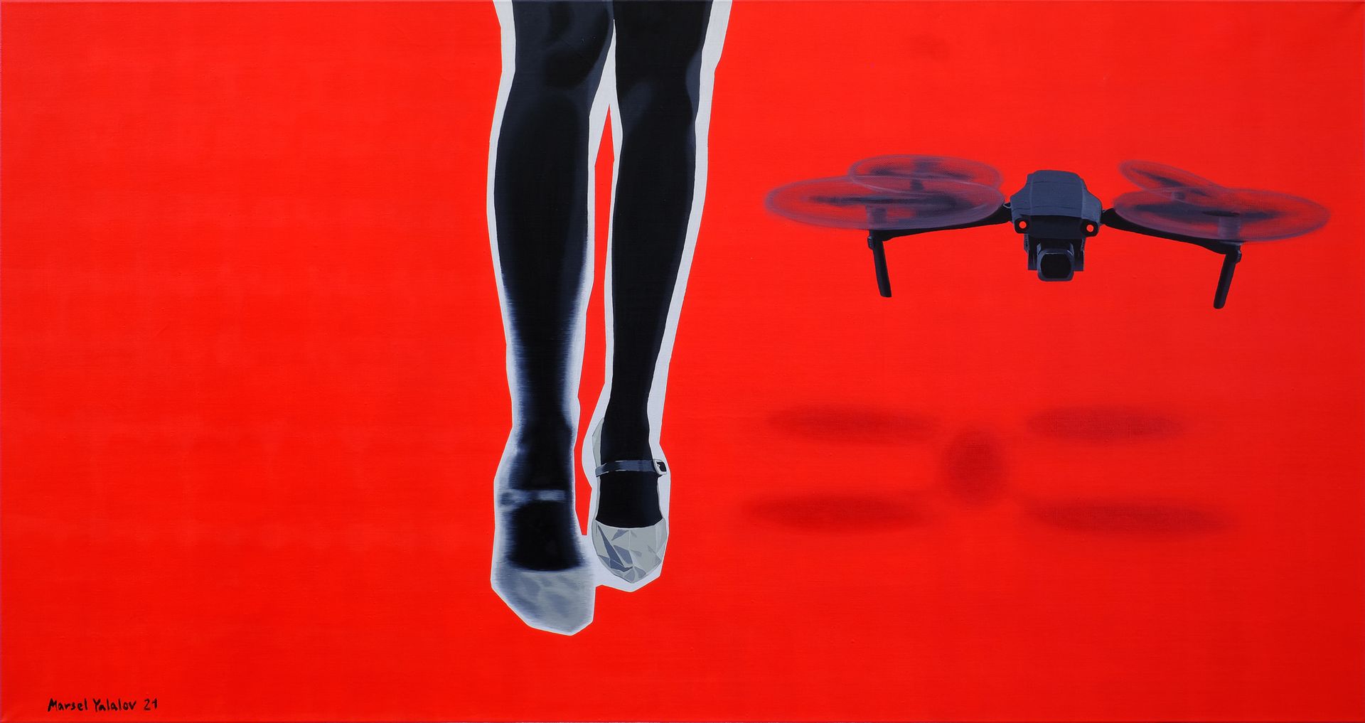 Марсель Ялалов (Картина, живопись - 
                  170 x 90 см) Untitled