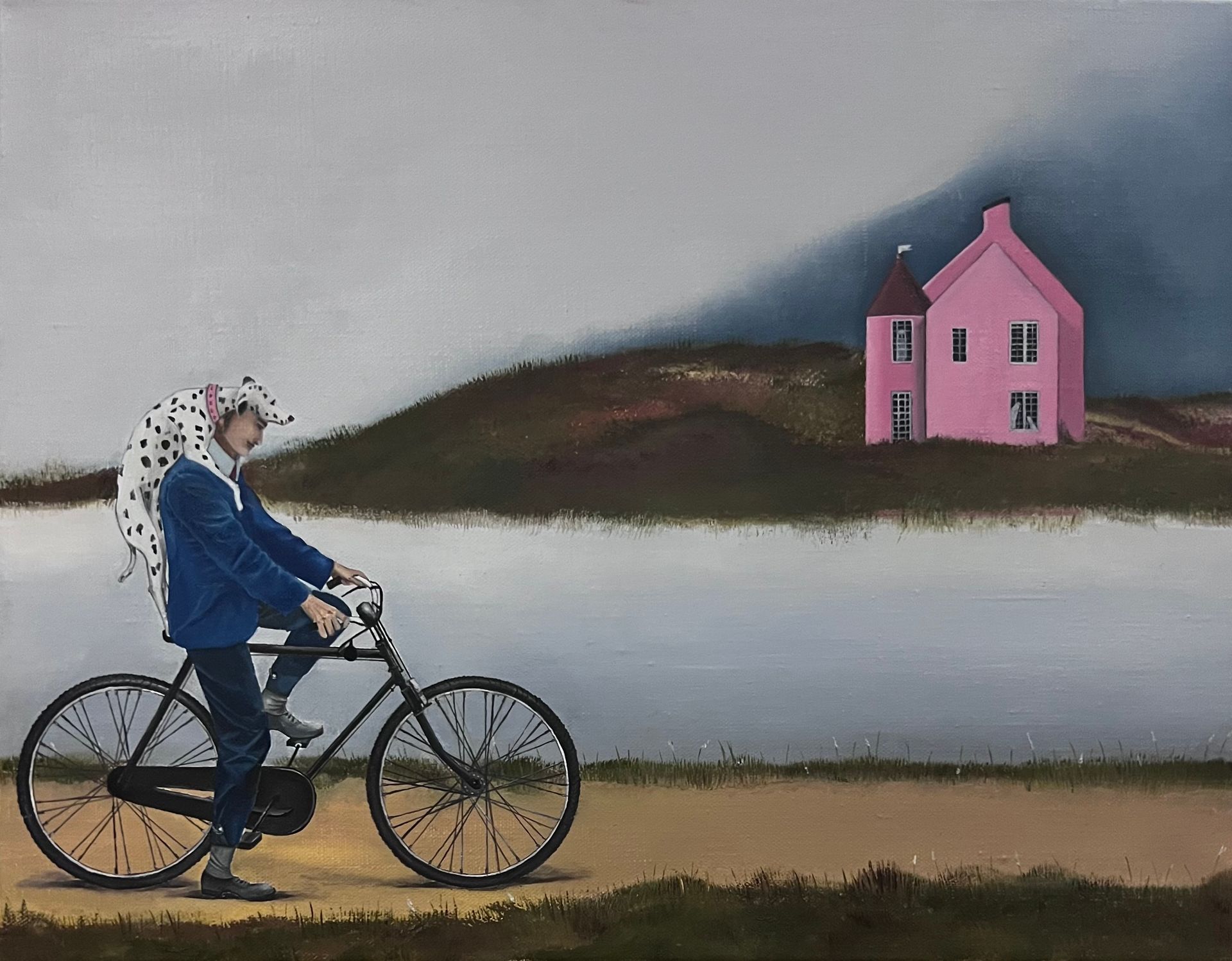 Нина Григель (Картина, живопись - 
                  45 x 35 см) Прогулка с другом