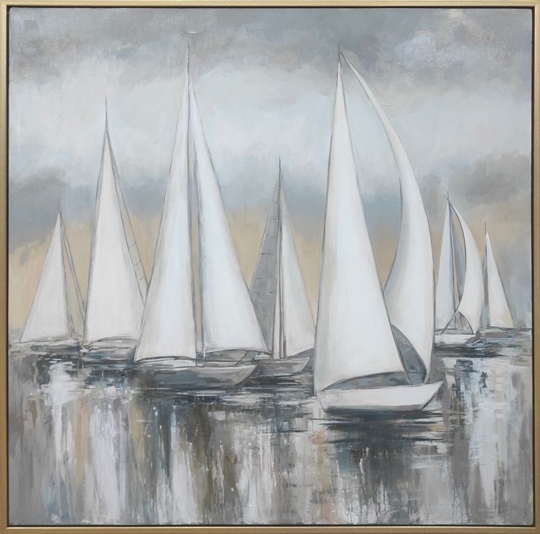 Оксана Сотникова (Картина, живопись - 
                  124 x 124 см) Регата