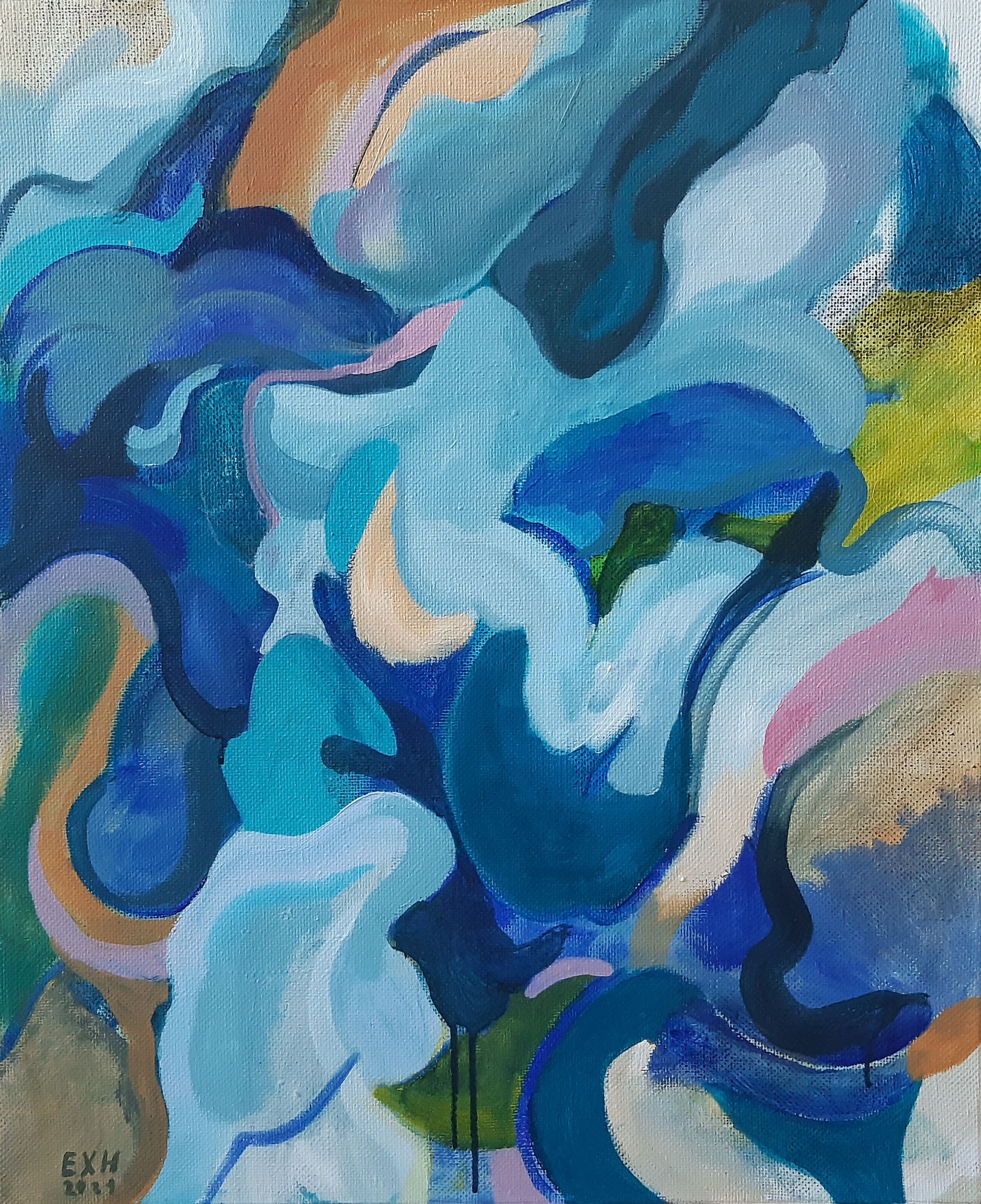 Елена Хасанова (Картина, живопись - 
                  60 x 70 см) Пруд
