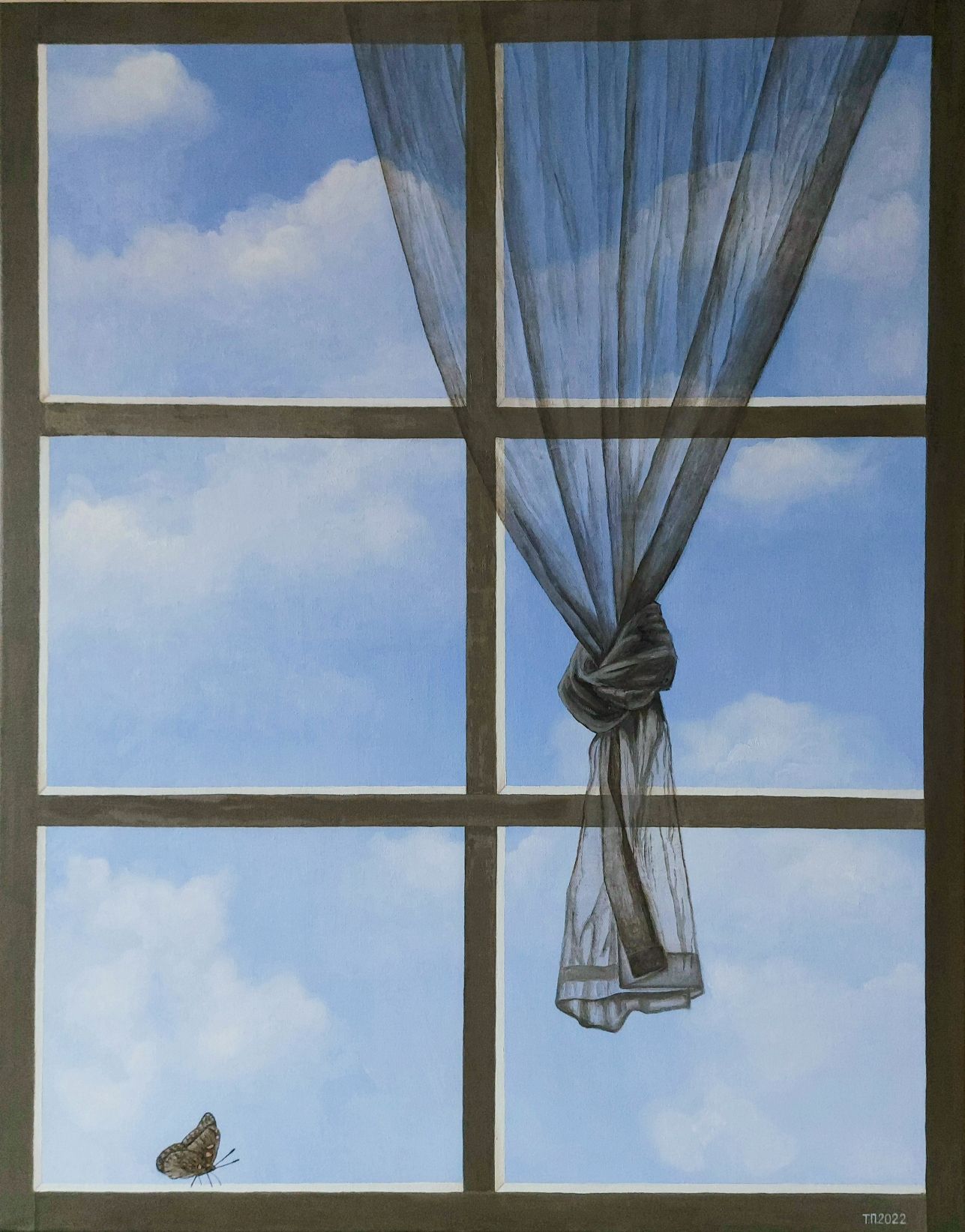Татьяна Попова (Картина, живопись - 
                  80 x 100 см) Окно в небо