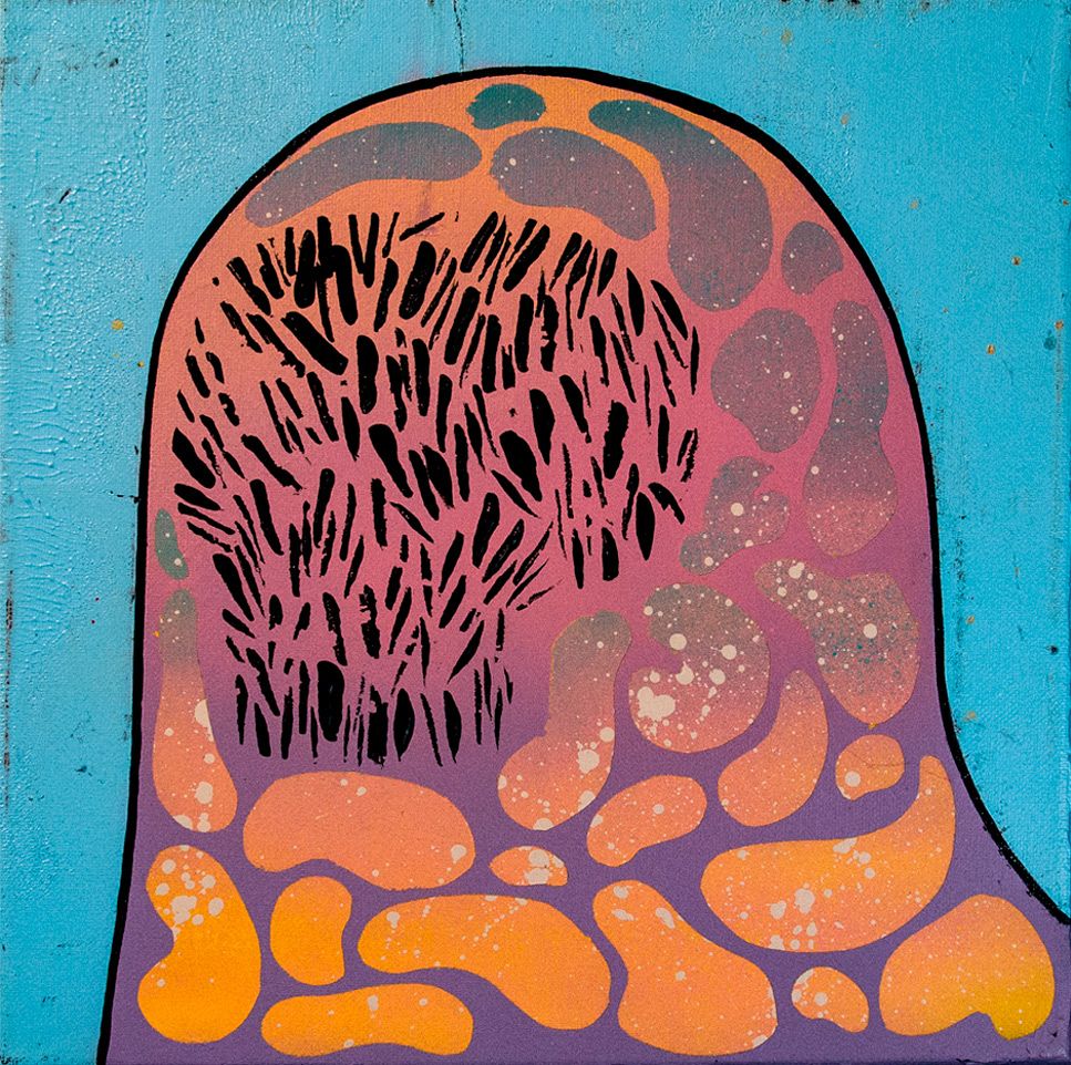Леша Мелки (Картина, живопись - 
                  30 x 30 см) STONE KING