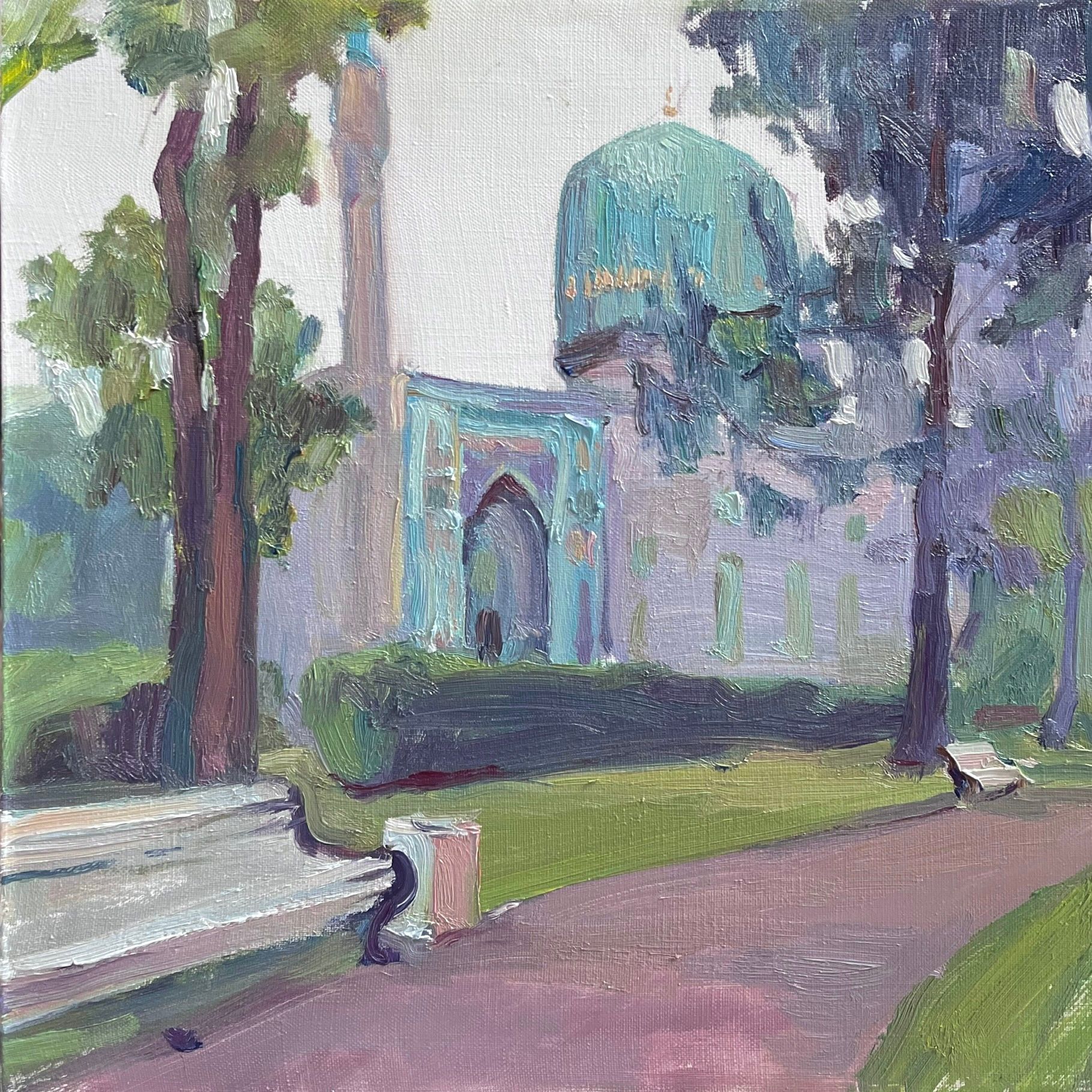 Мария Волкова (Картина, живопись - 
                  40 x 40 см) Мечеть