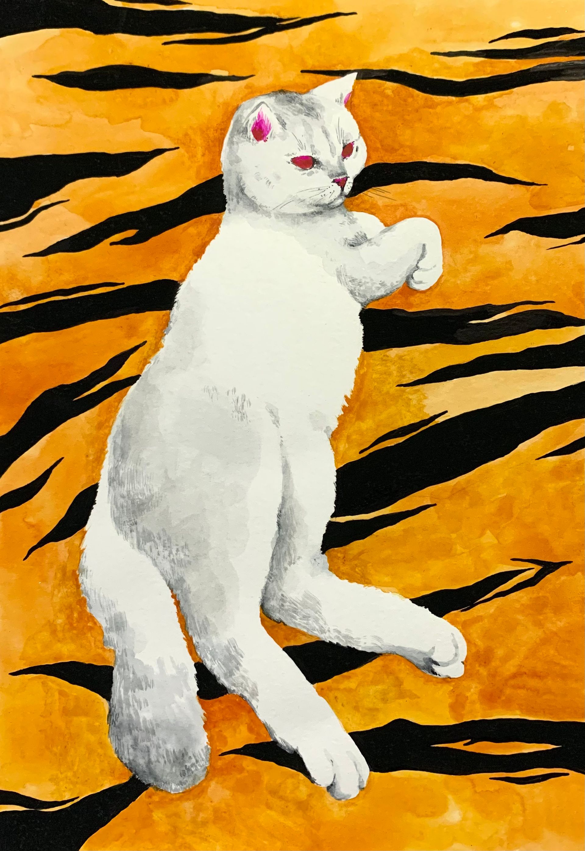 Мария Черепанова (Авторская графика - 
                  21 x 30 см) Тигрица