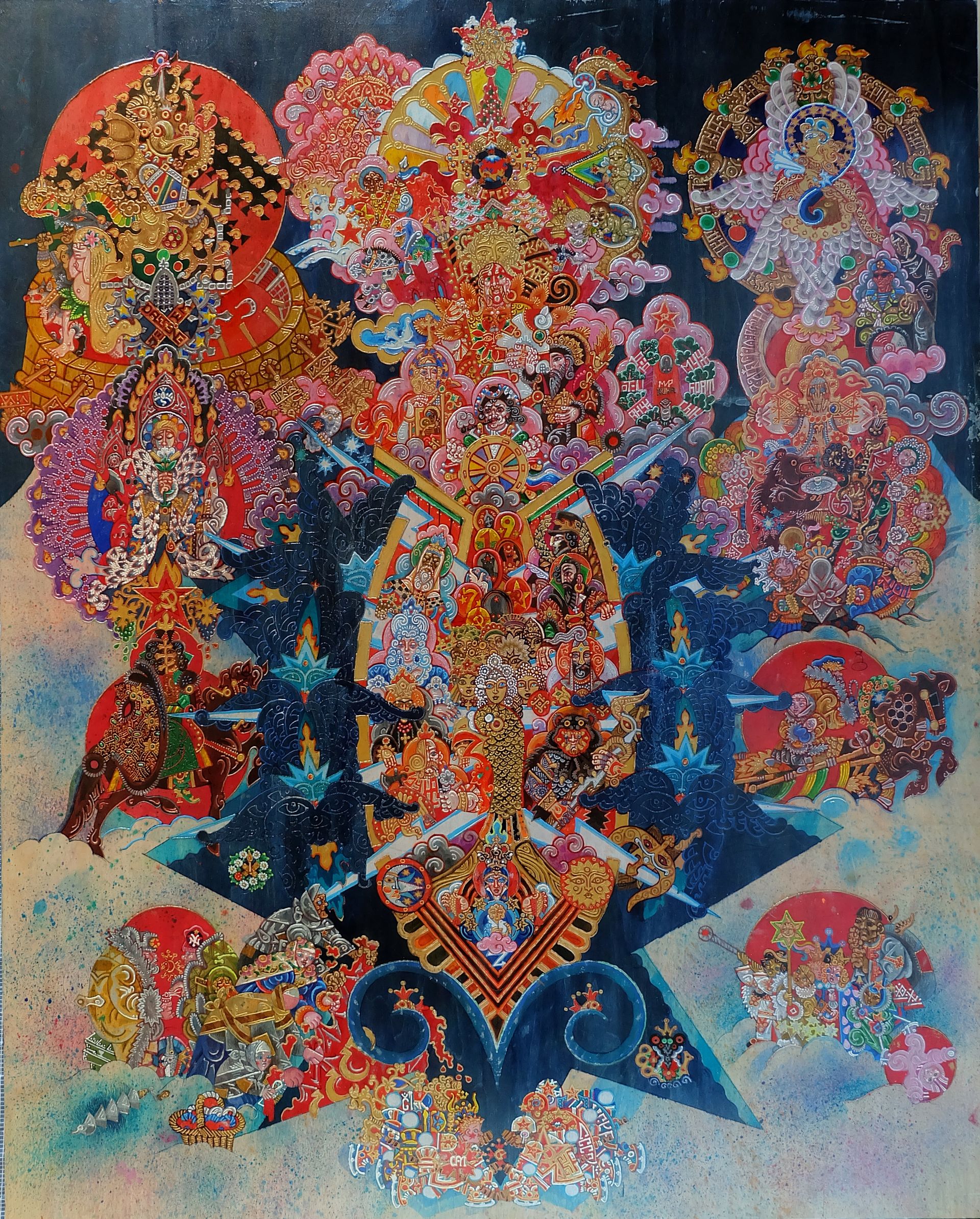 Павел Ольхович (Картина, живопись - 
                  120 x 150 см) Крещение Руси — 1