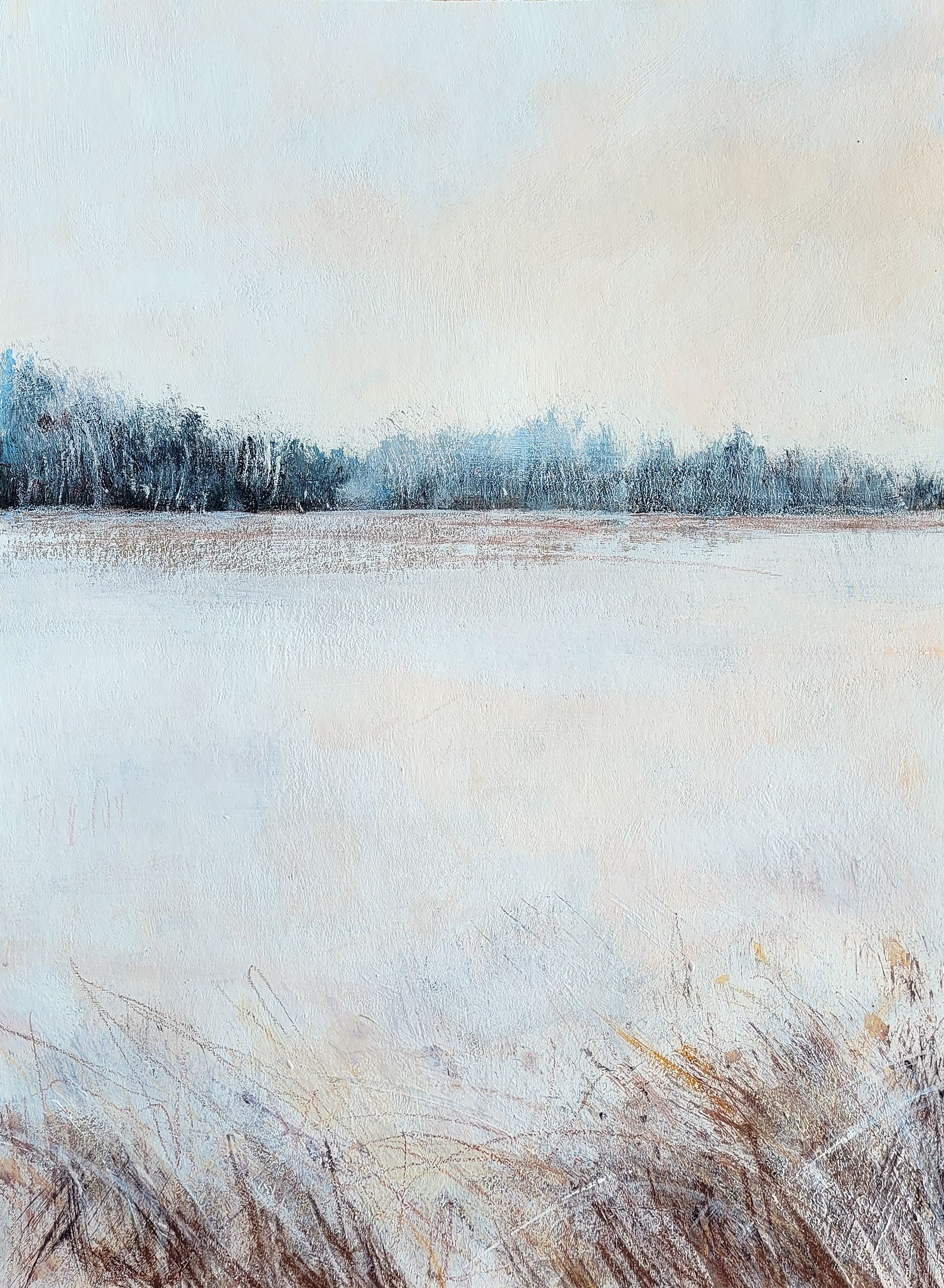 Светлана Юматова (Картина, живопись - 
                  28 x 38 см) Карелия зимой