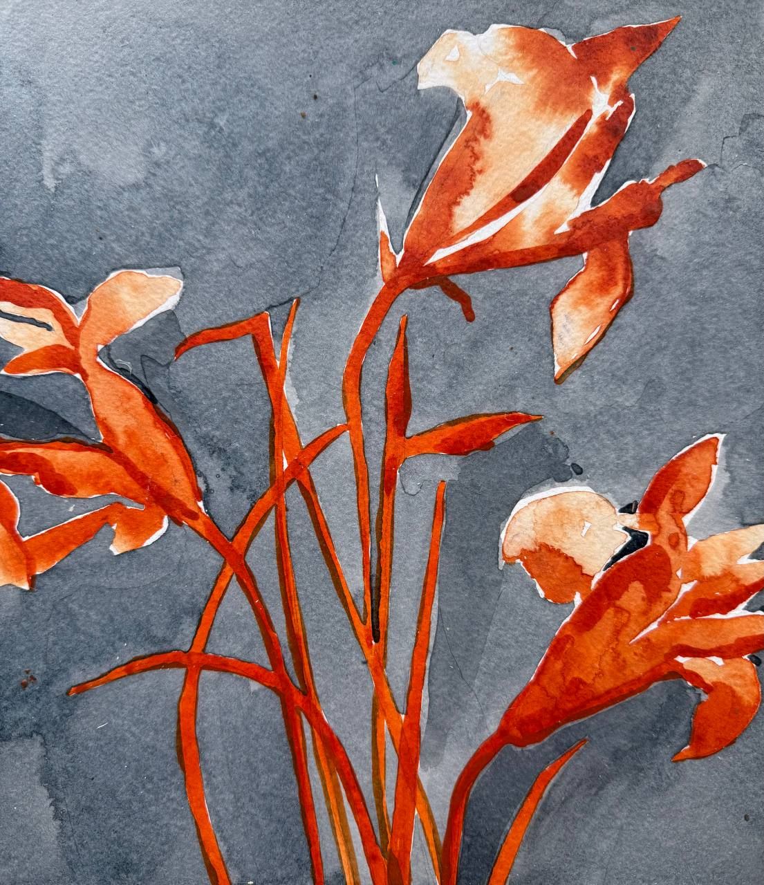 Алена Сокольникова (Авторская графика - 
                  23 x 26 см) Цветы