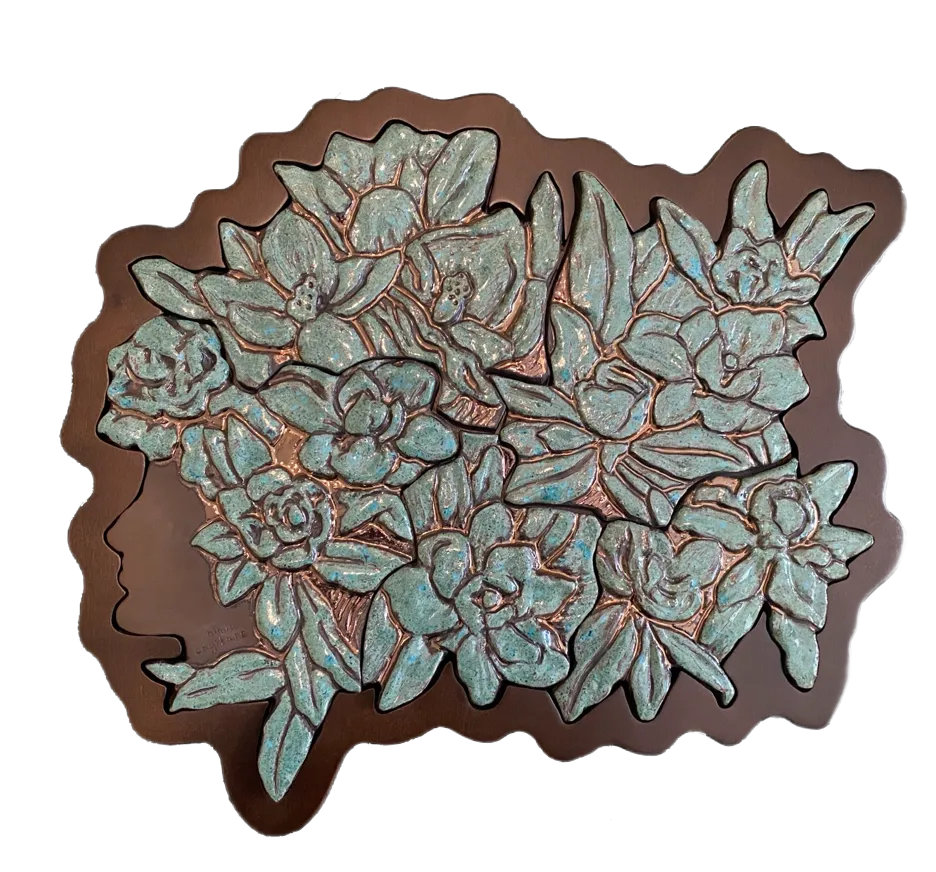 Вера Спасибкина (Скульптура - 
                  38 x 33 см) Nimia cogitare