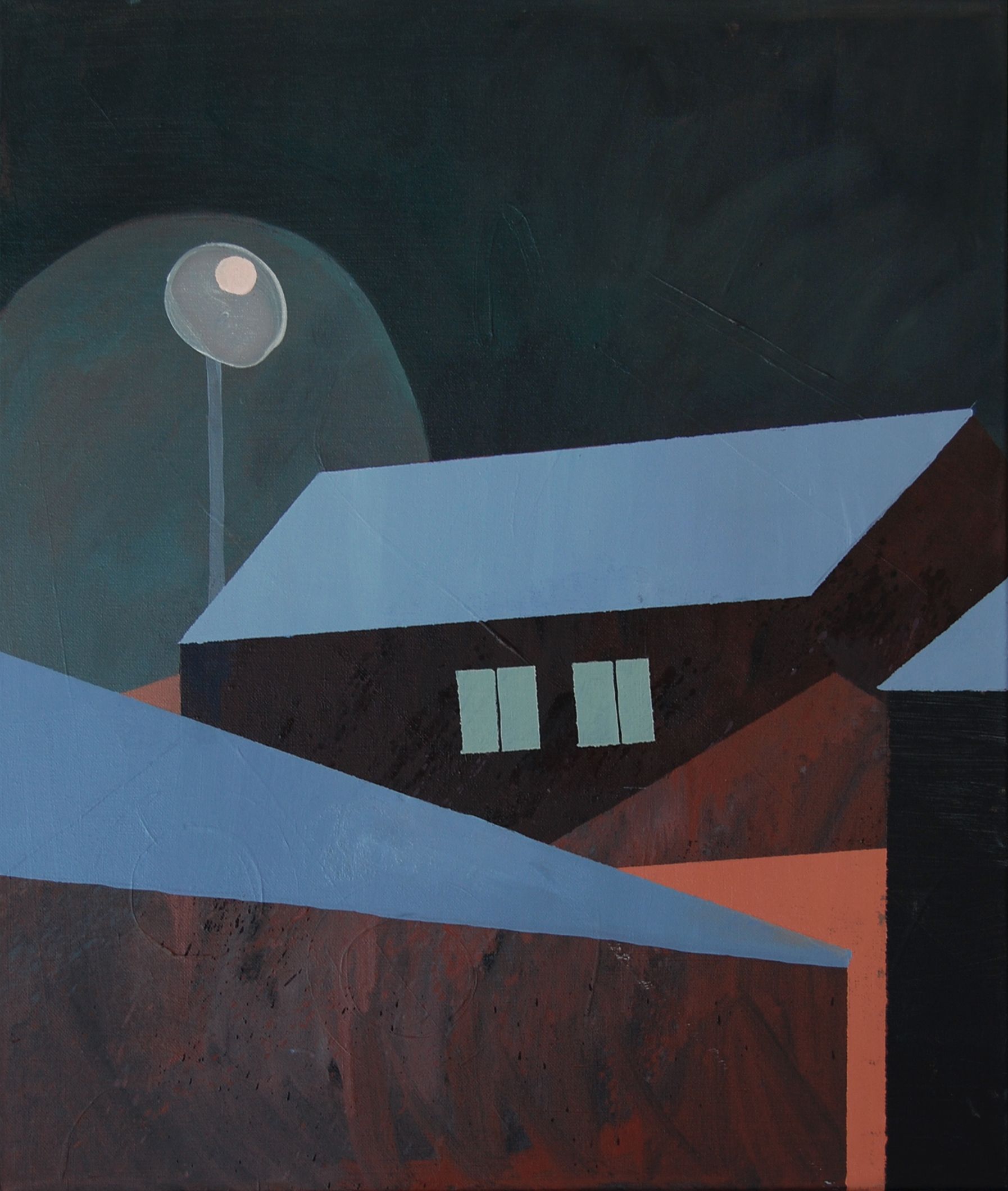 Анна Мельниченко (Картина, живопись - 
                  50 x 60 см) Ночная фабрика
