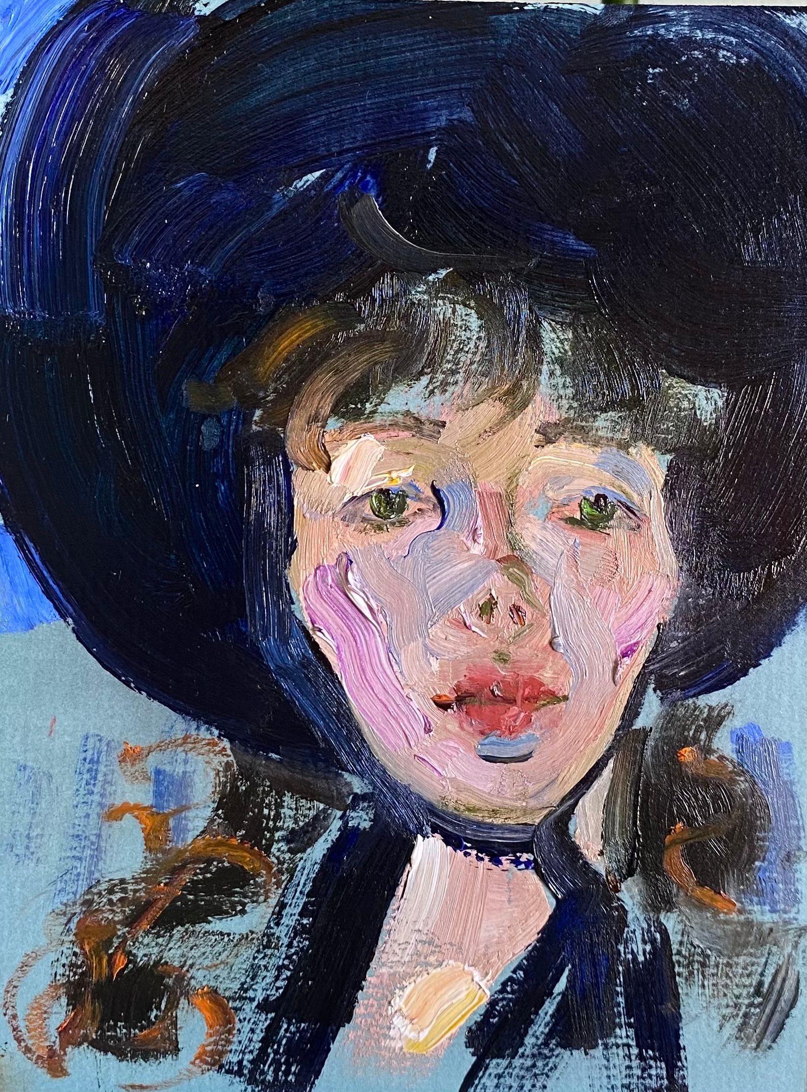 Алина Буглеева (Картина, живопись - 
                  15 x 20 см) Она