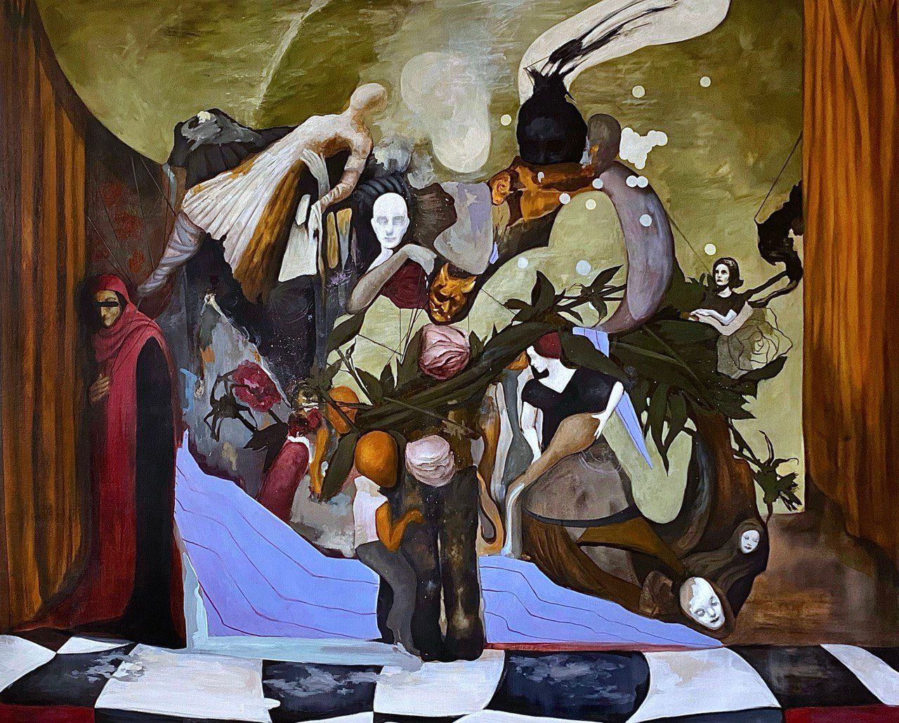 Катя Никитина (Картина, живопись - 
                  180 x 140 см) Божественная комедия