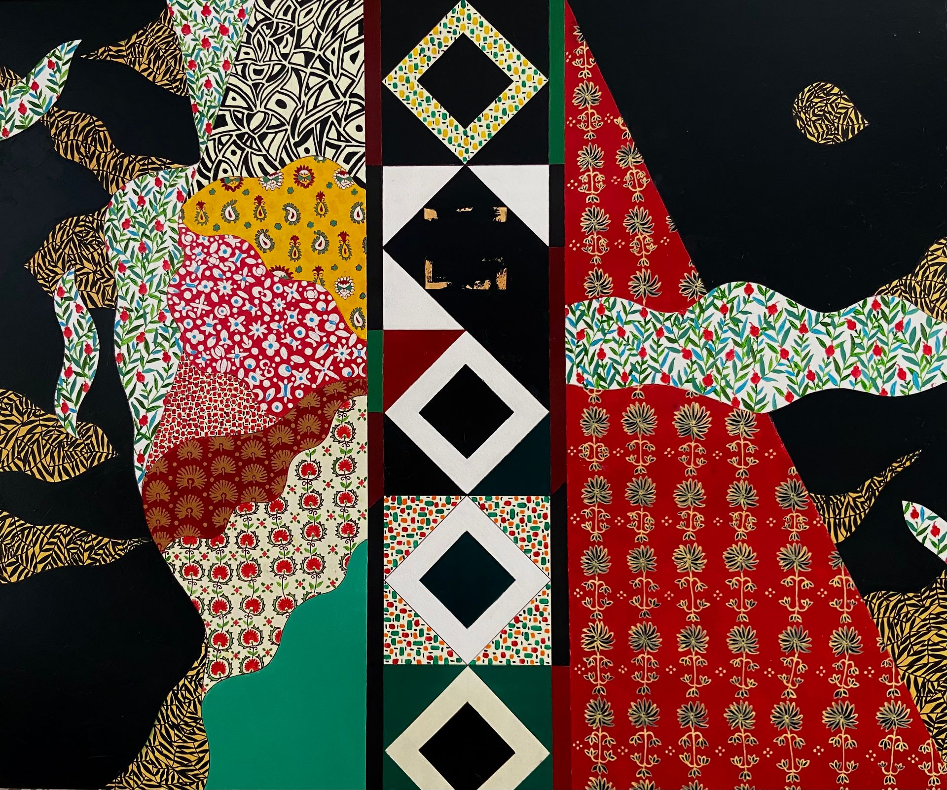 Ёкуб Бекназаров (Картина, живопись - 
                  115 x 95 см) Арабеска