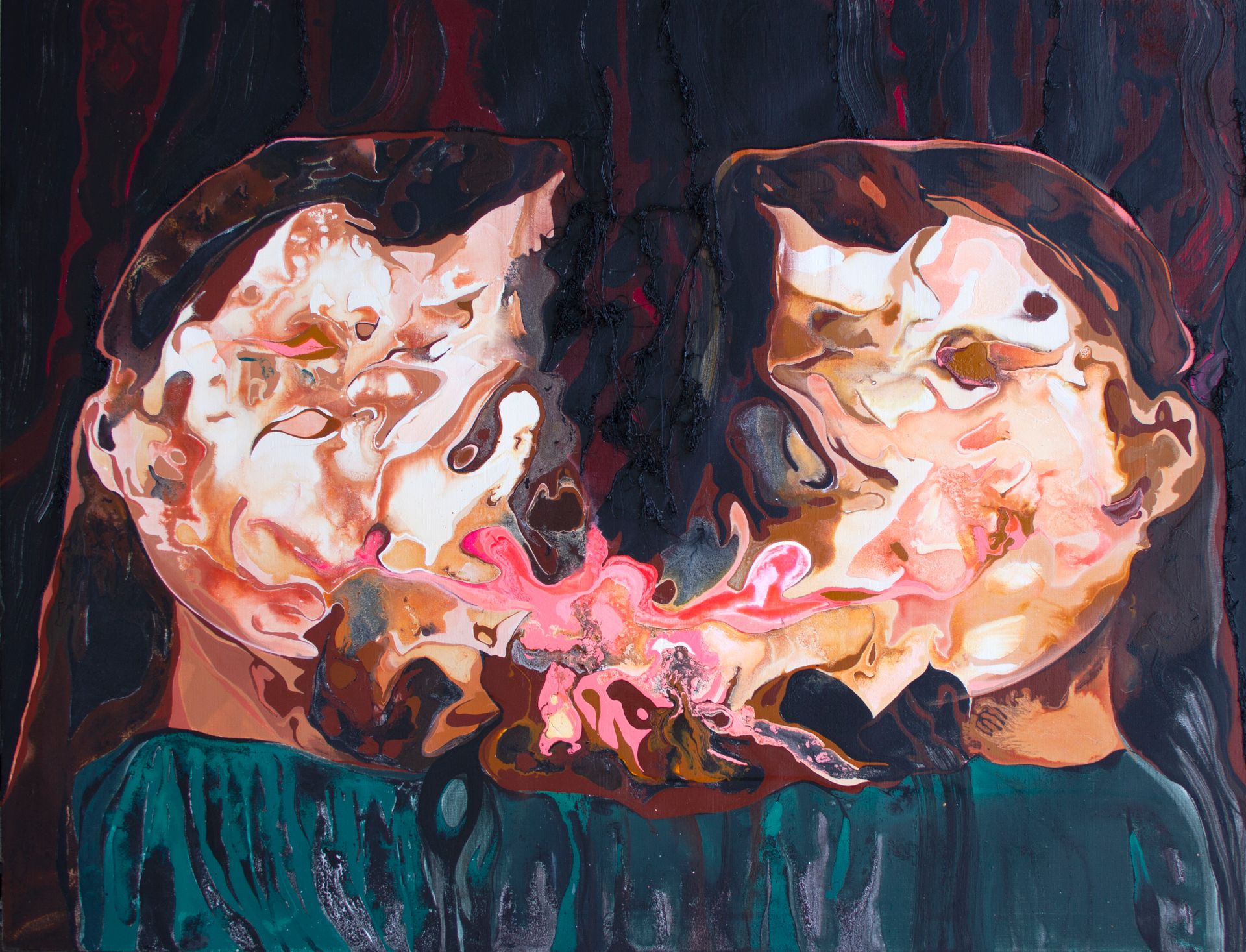 Юстина Комиссарова (Картина, живопись - 
                  130 x 100 см) Что у тебя с лицом?
