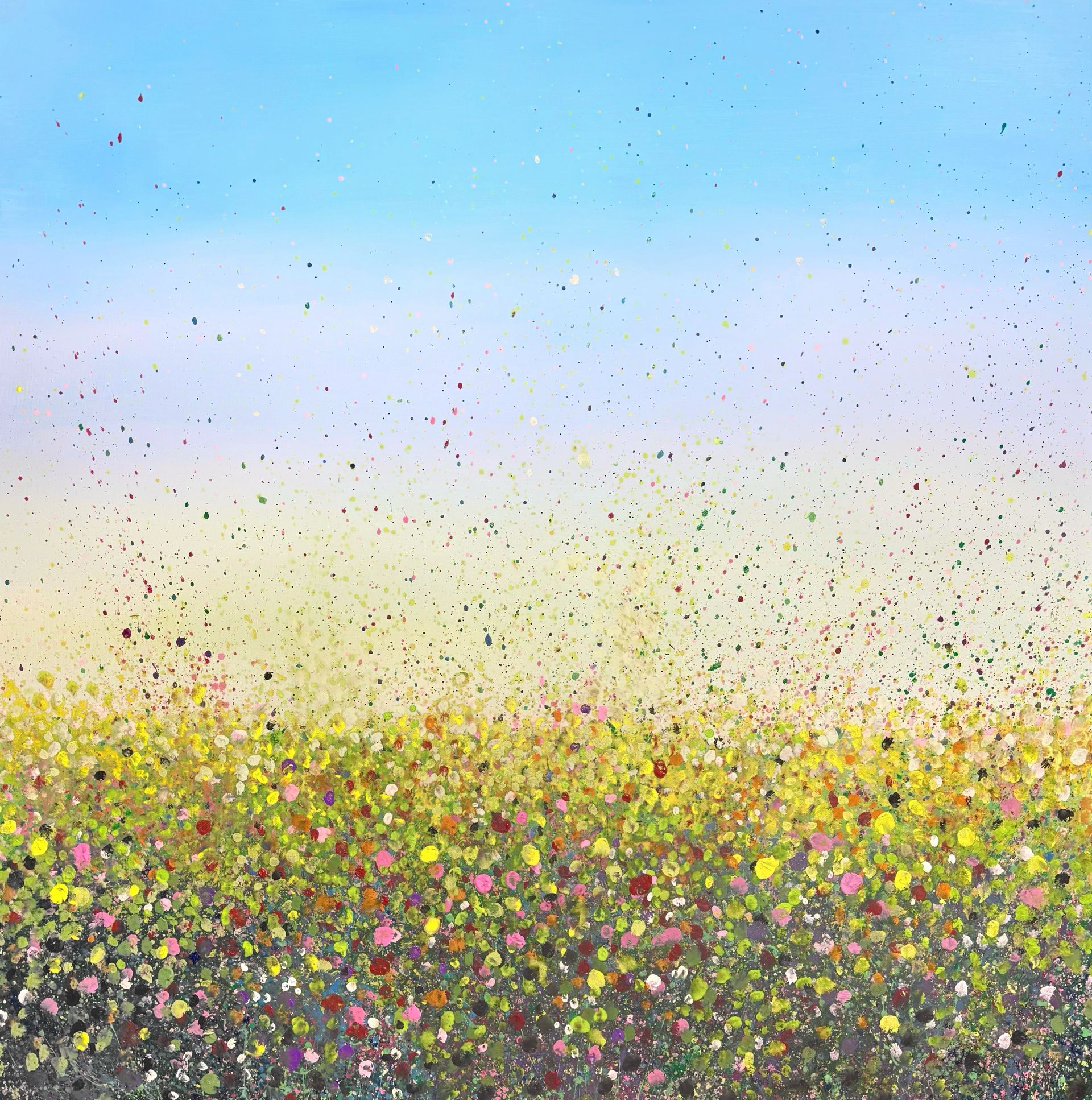 Анна Ганина (Картина, живопись - 
                  100 x 100 см) Summer happiness