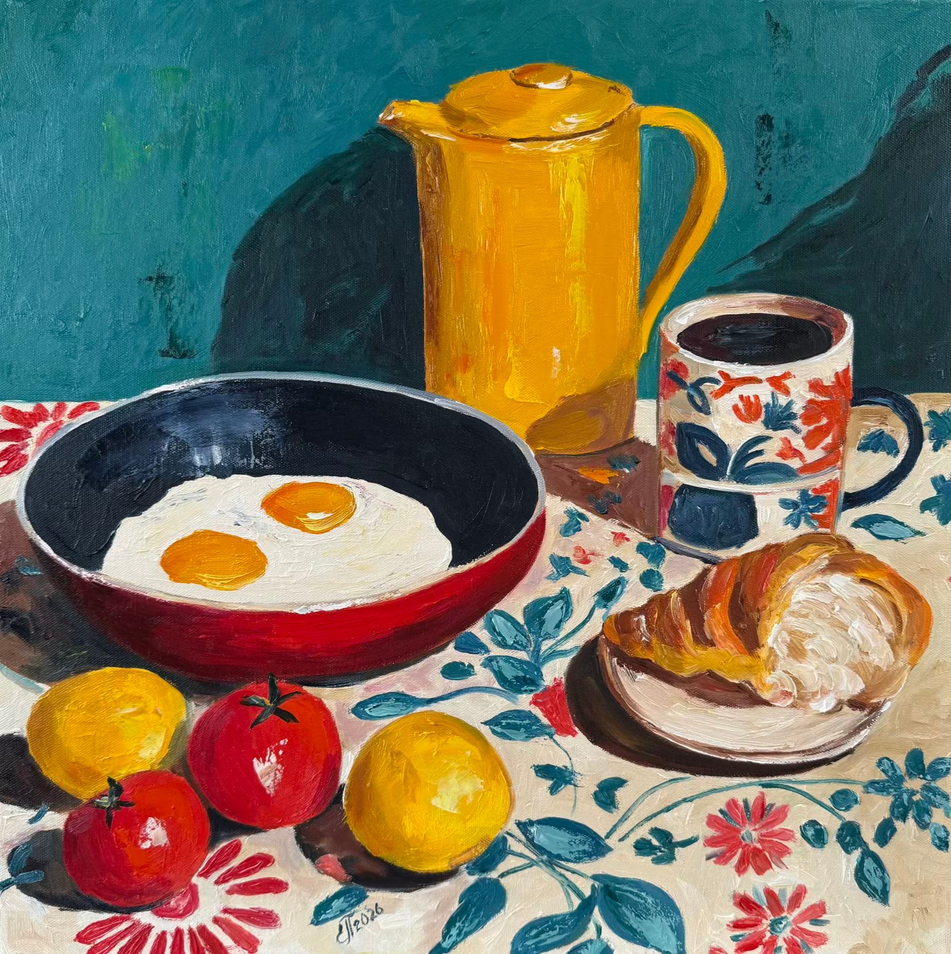 Елена Полищук (Картина, живопись - 
                  50 x 50 см) Утро в цвете