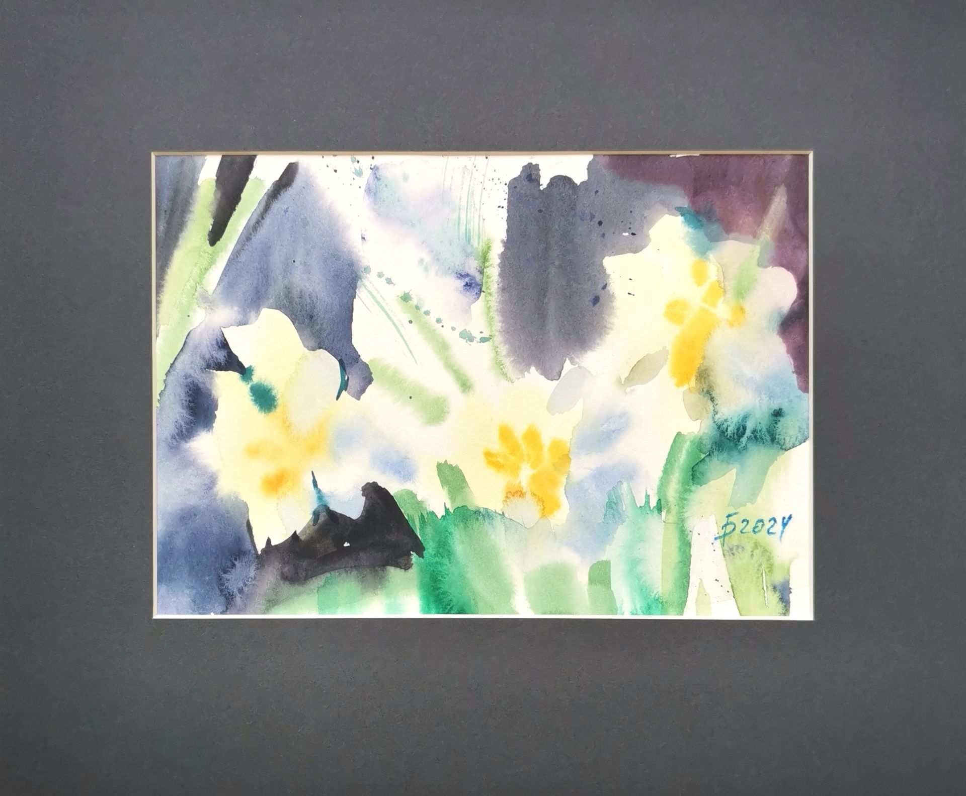 Регина Буглеева (Авторская графика - 
                  30 x 25 см) Нарциссы