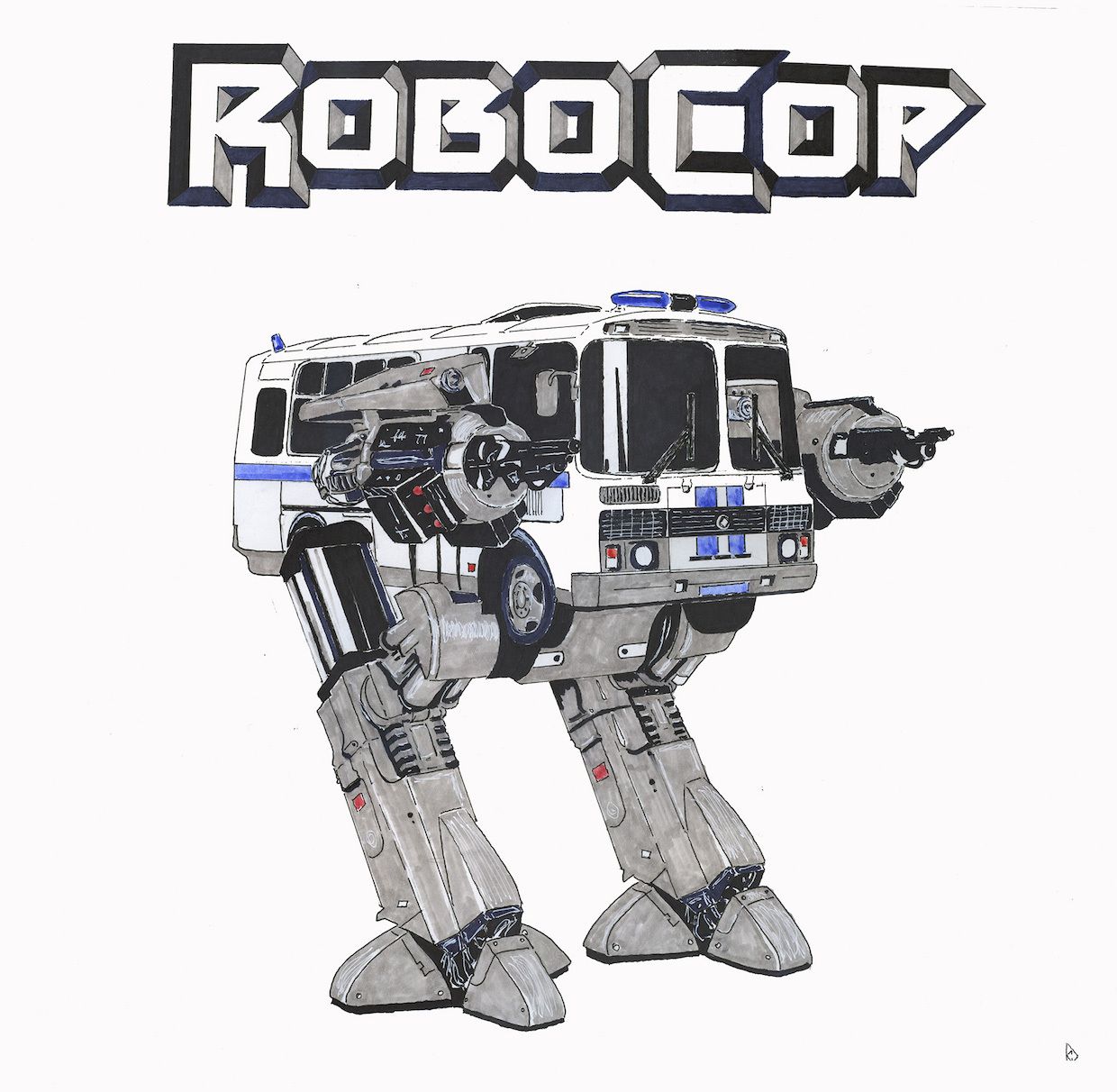 Сергей Дорохов (Картина, живопись - 
                  44 x 45 см) RoboCop