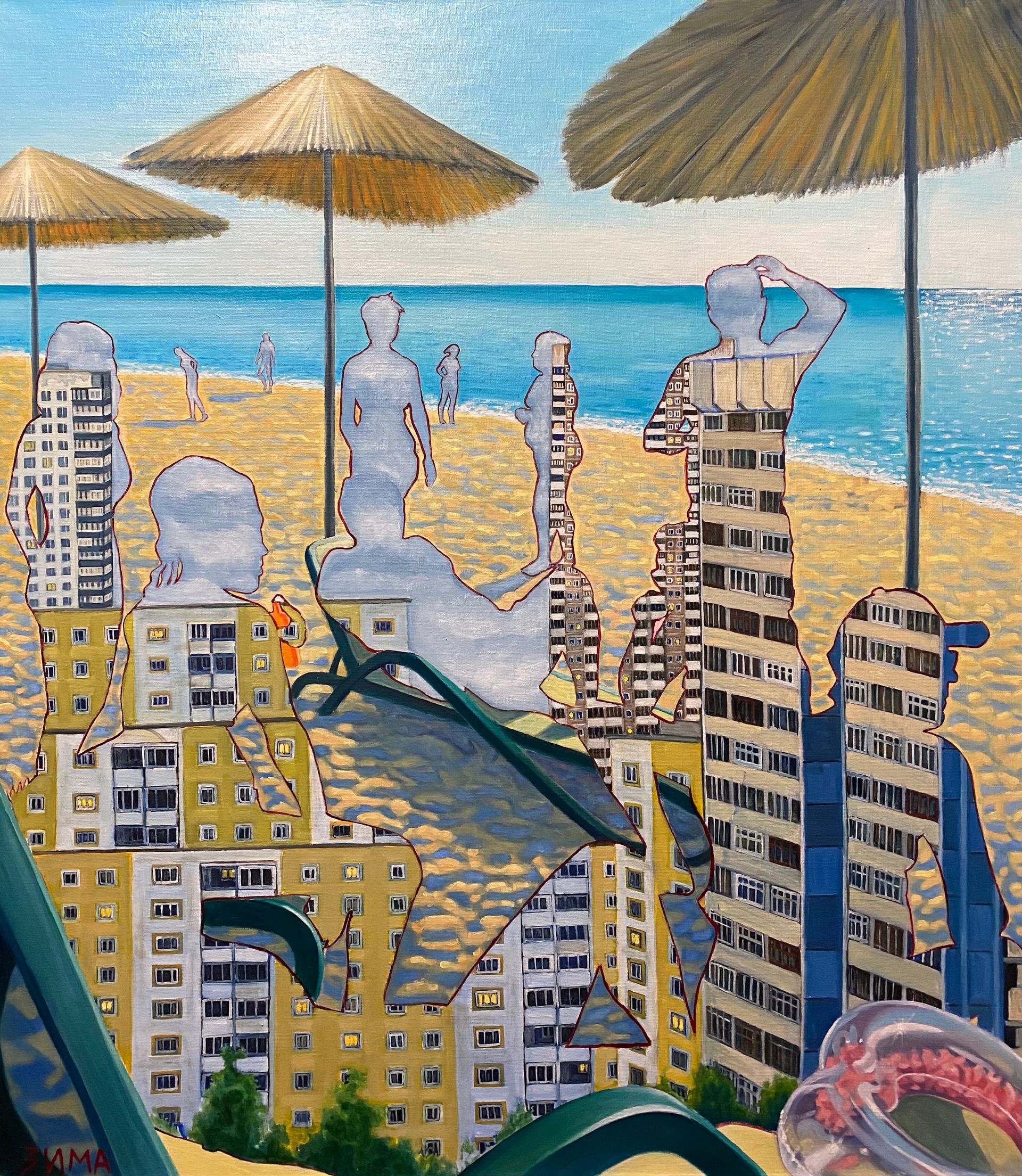 Елена Зима (Картина, живопись - 
                  70 x 80 см) Отпускники