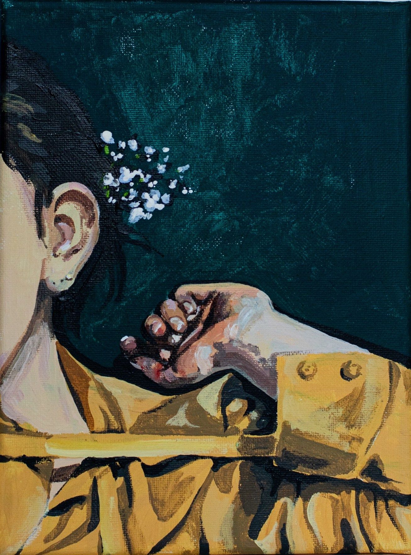 Наташа Данилова (Картина, живопись - 
                  18 x 24 см) Эти белые цветы
