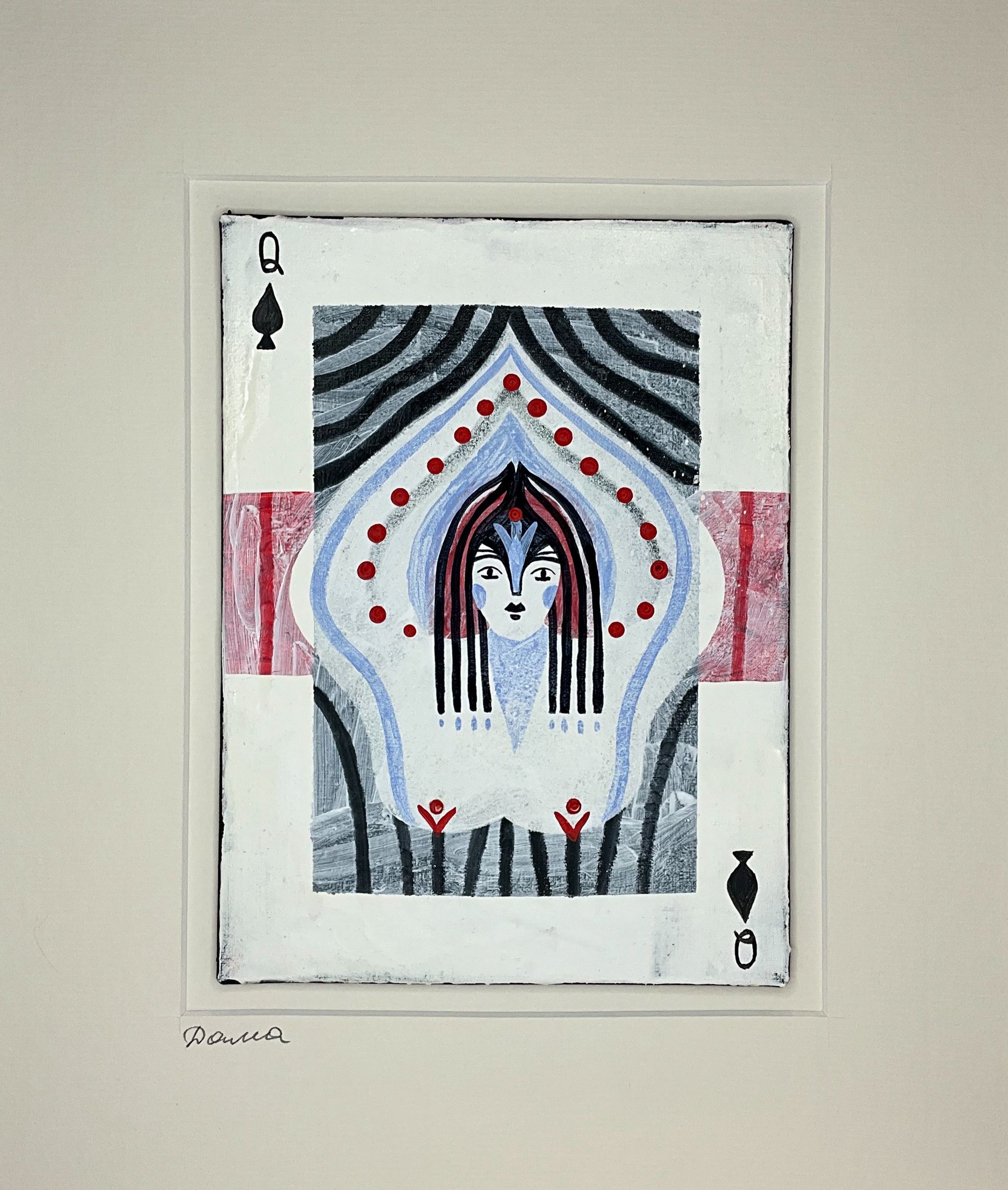 Лена Романовская (Авторская графика - 
                  15 x 20 см) Дама