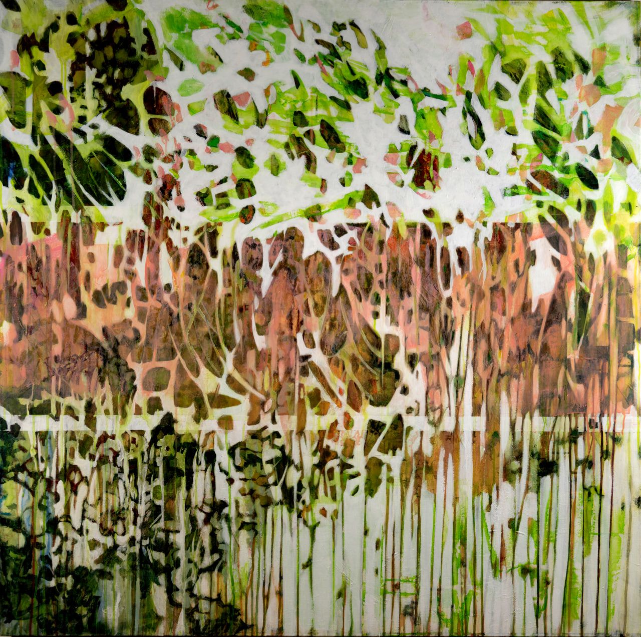 Раиса Граф (Картина, живопись - 
                  120 x 120 см) #2 из цикла Поток