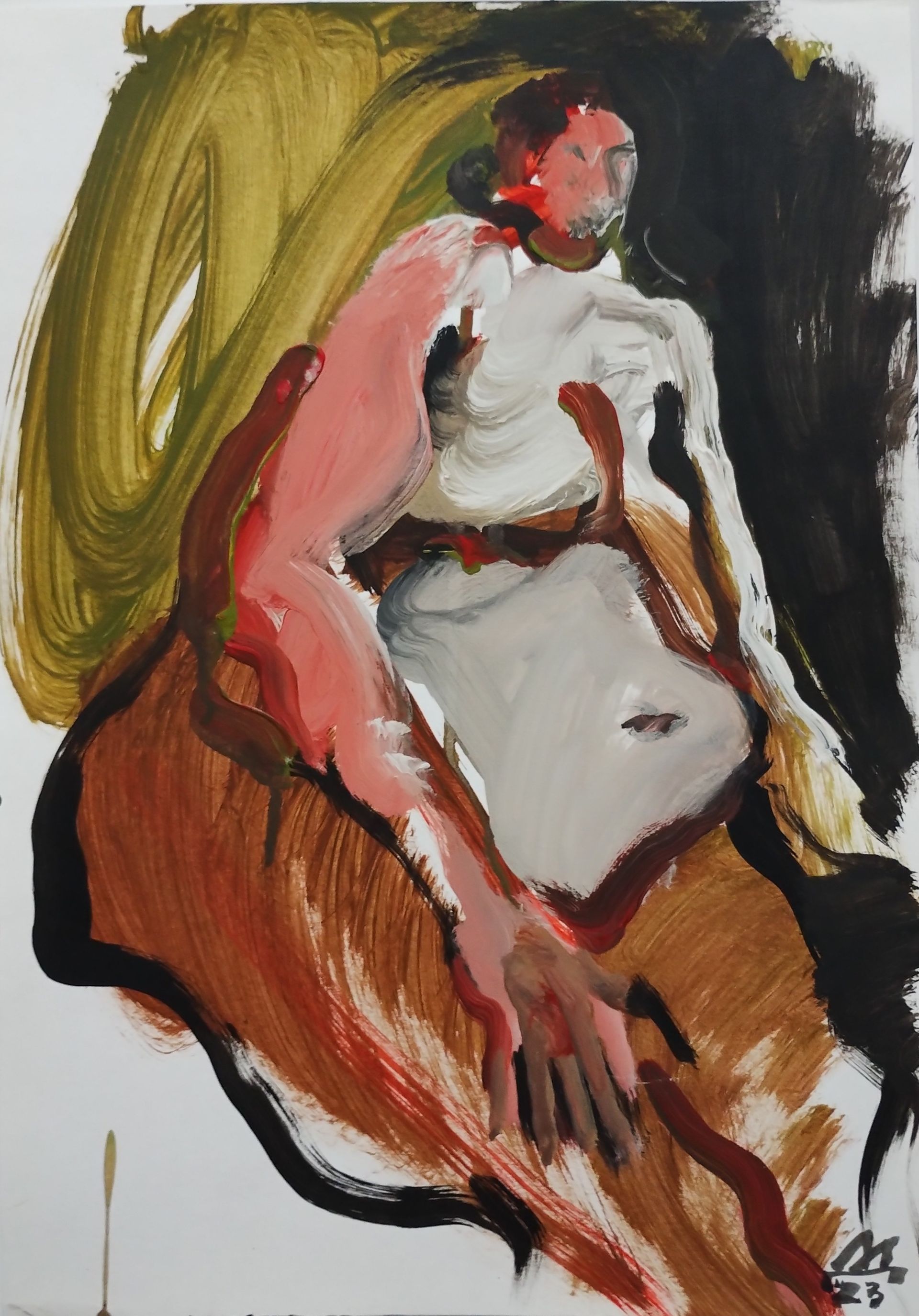 Диана Дербеденева (Авторская графика - 
                  30 x 42 см) Бодипозитив