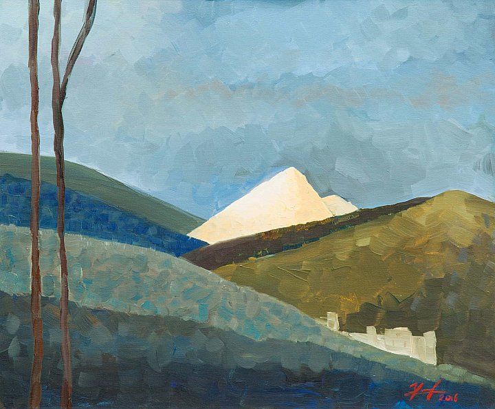 Святослав Игоревич Ушаков (Картина, живопись - 
                  60 x 50 см) Солнечная гора