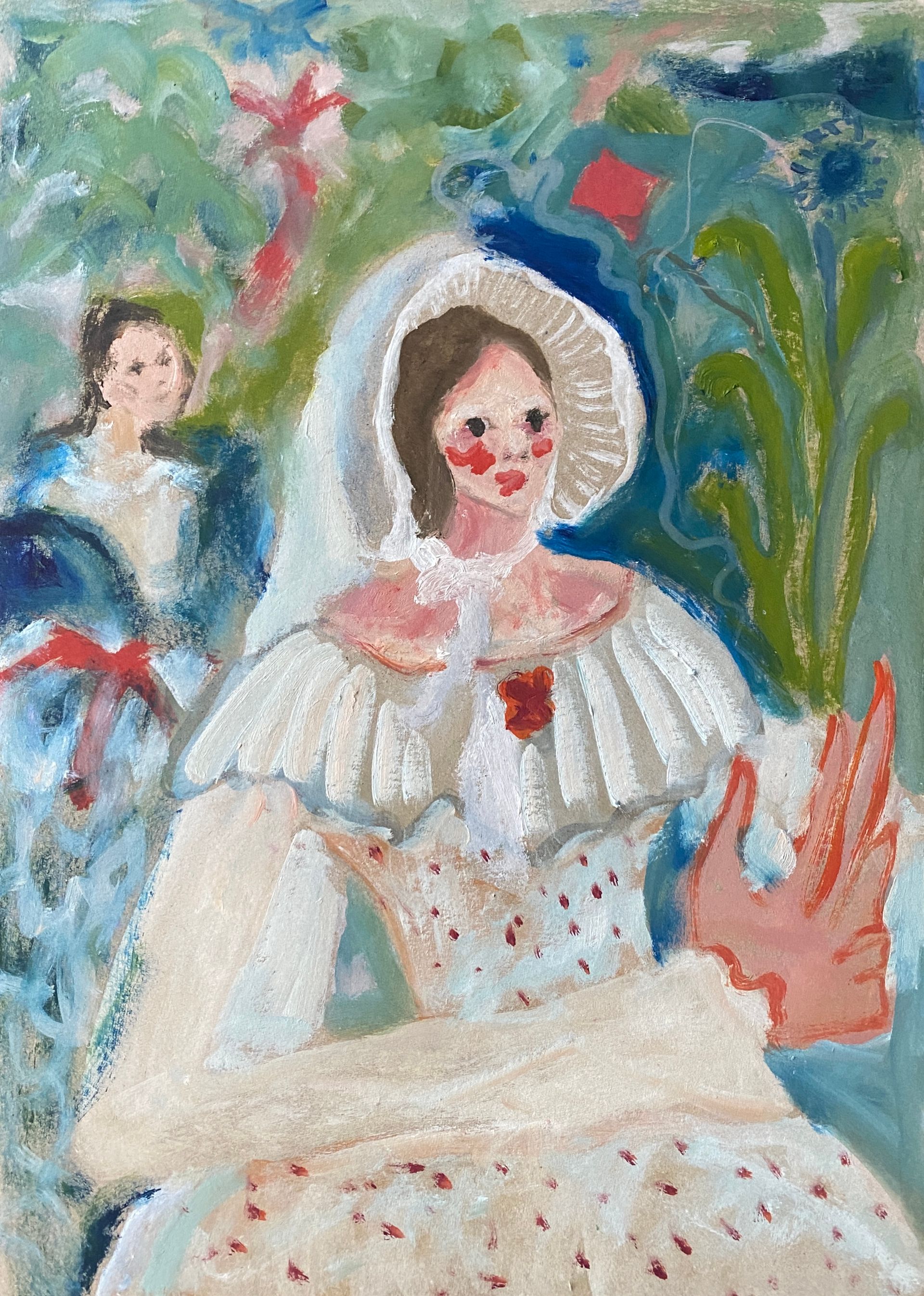 Каролина Росляк (Картина, живопись - 
                  28 x 39 см) Возлюбленные