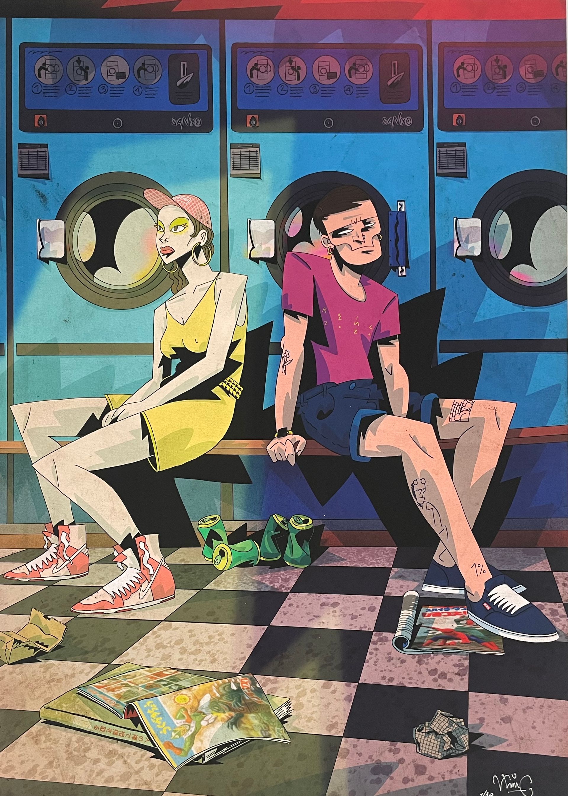 Илья Кейс (Графика цифровая (принты) - 
                  50 x 70 см) LAUNDROMAT