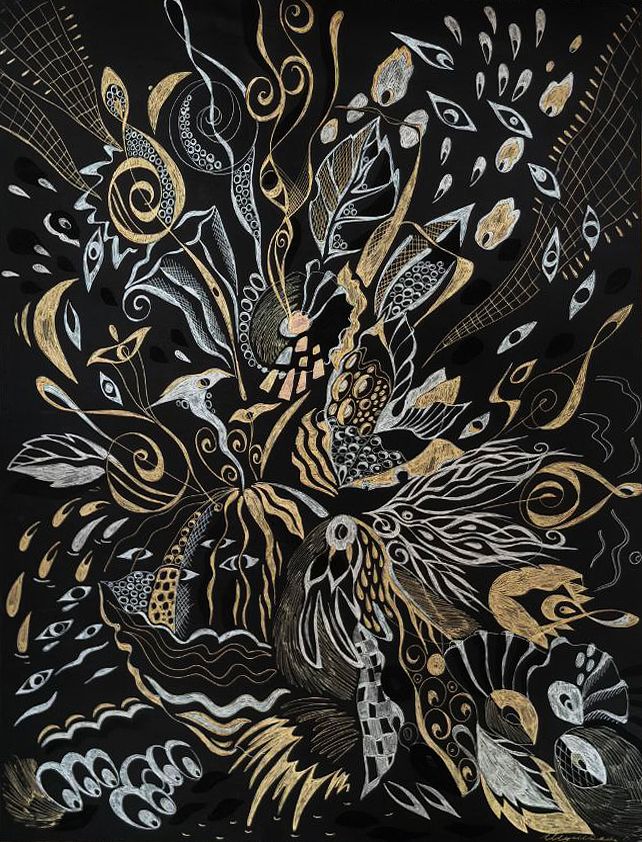 Ирина Шумская (Авторская графика - 
                  50 x 70 см) Композиция